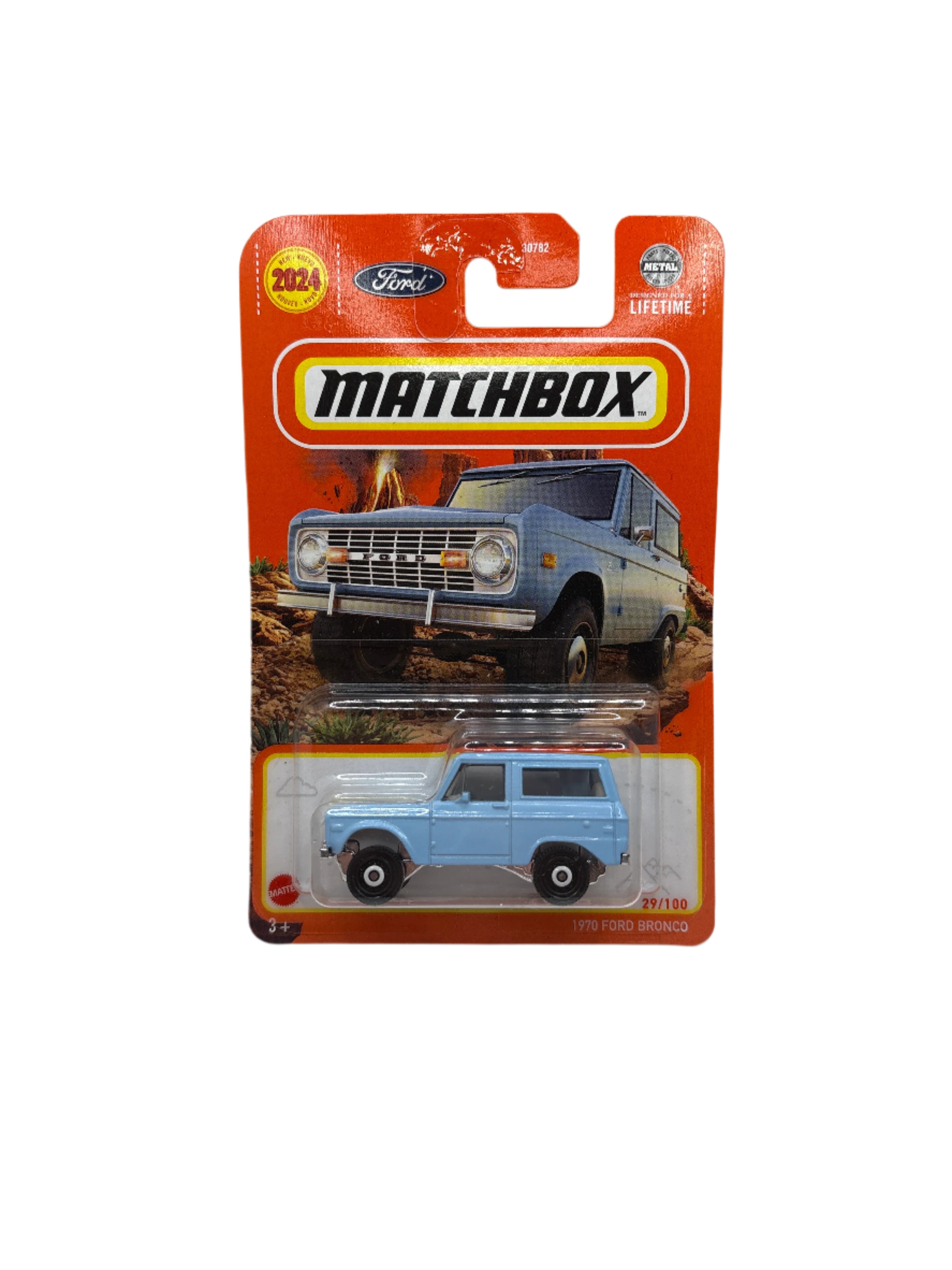 Matchbox 1970 Ford Ranchero – Druckguss-Modellauto 1:64, Blau, Serie 83/100 Für Sammler