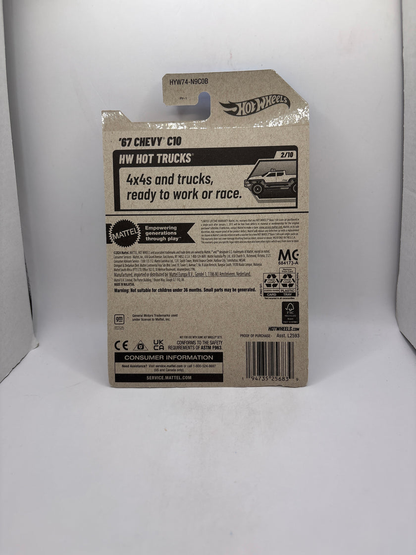 Hot Wheels 67 Chevy C10 Diecast