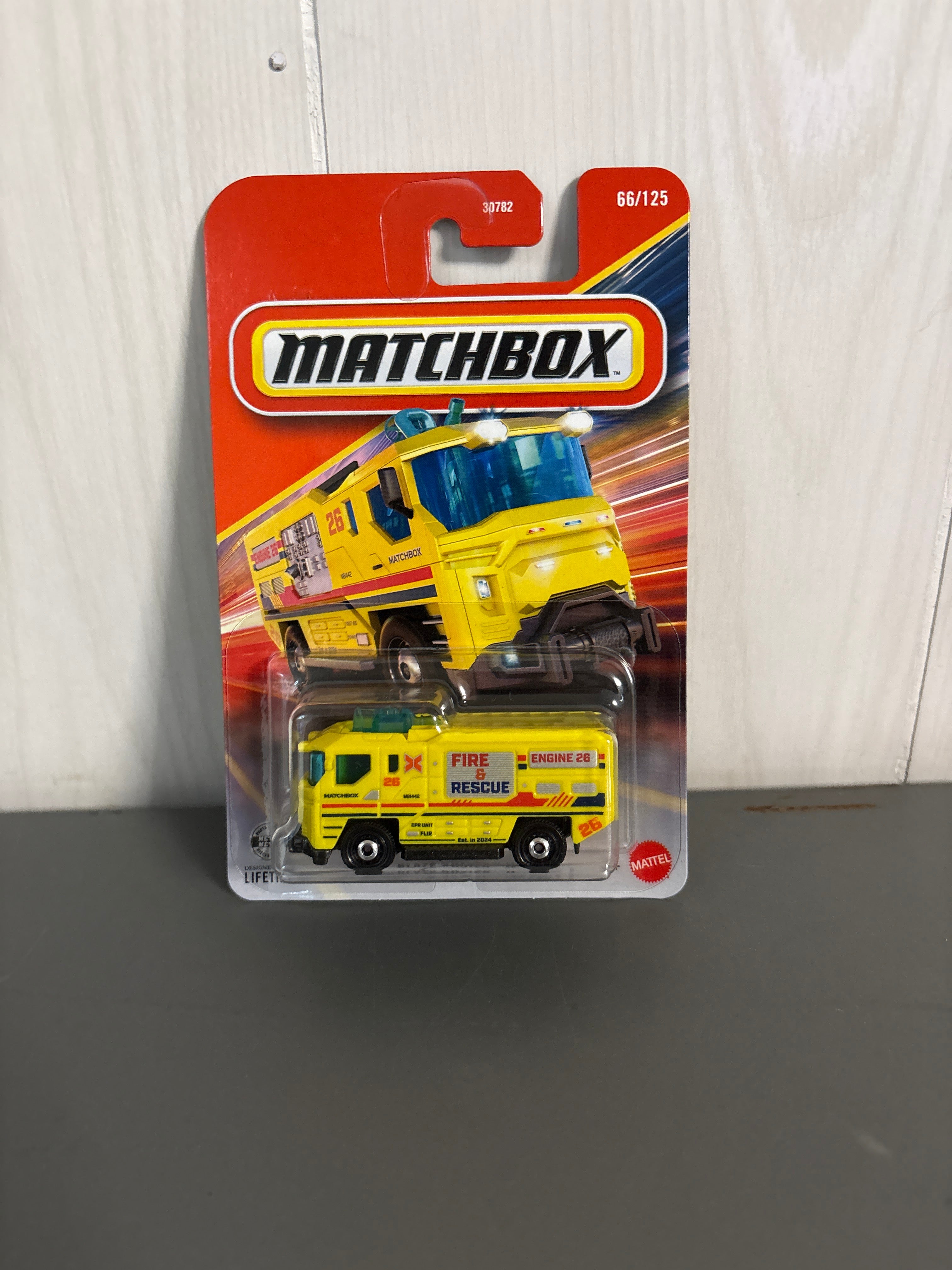 Matchbox Blaze Buster II Diecast yellow