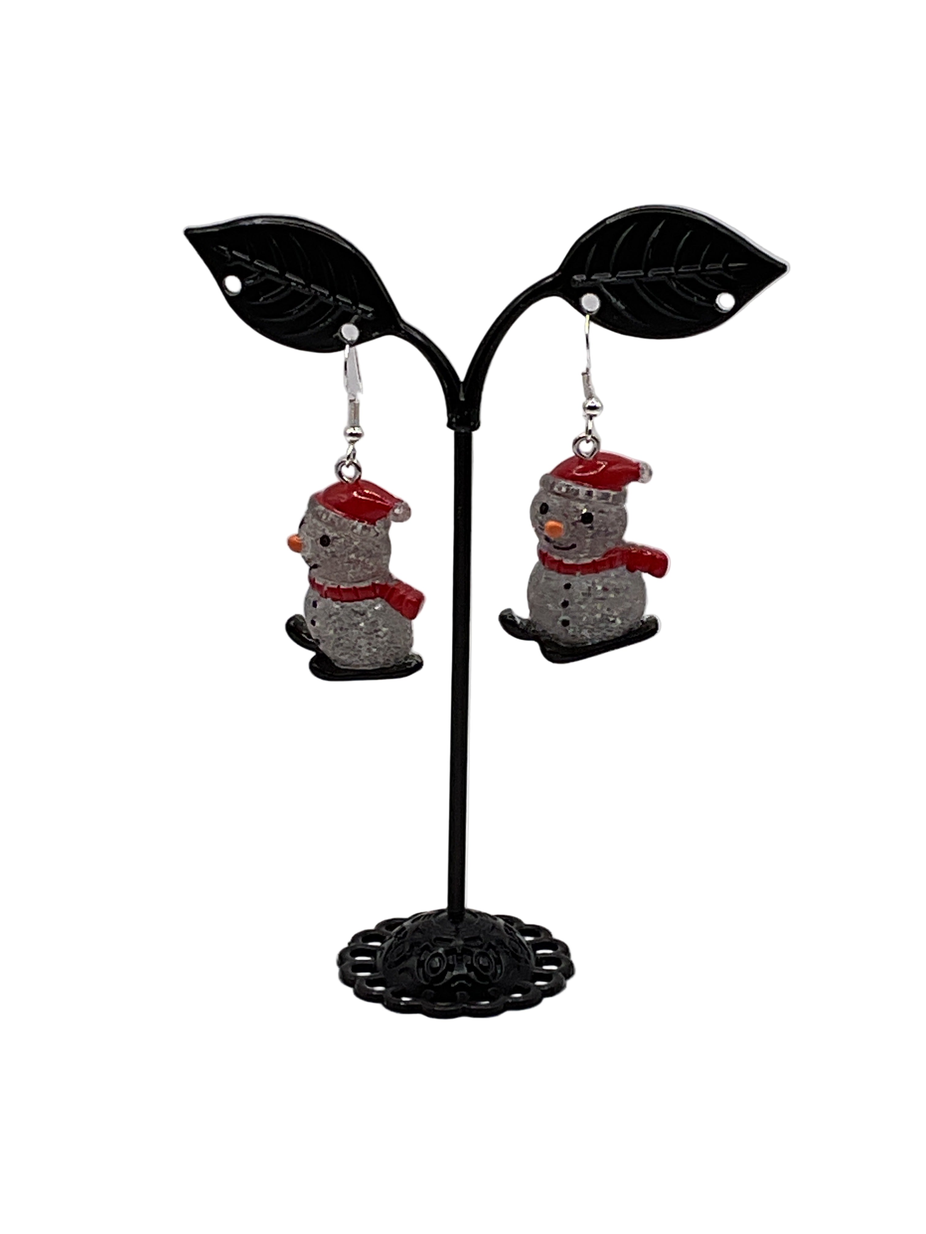 Glittery Christmas Earrings