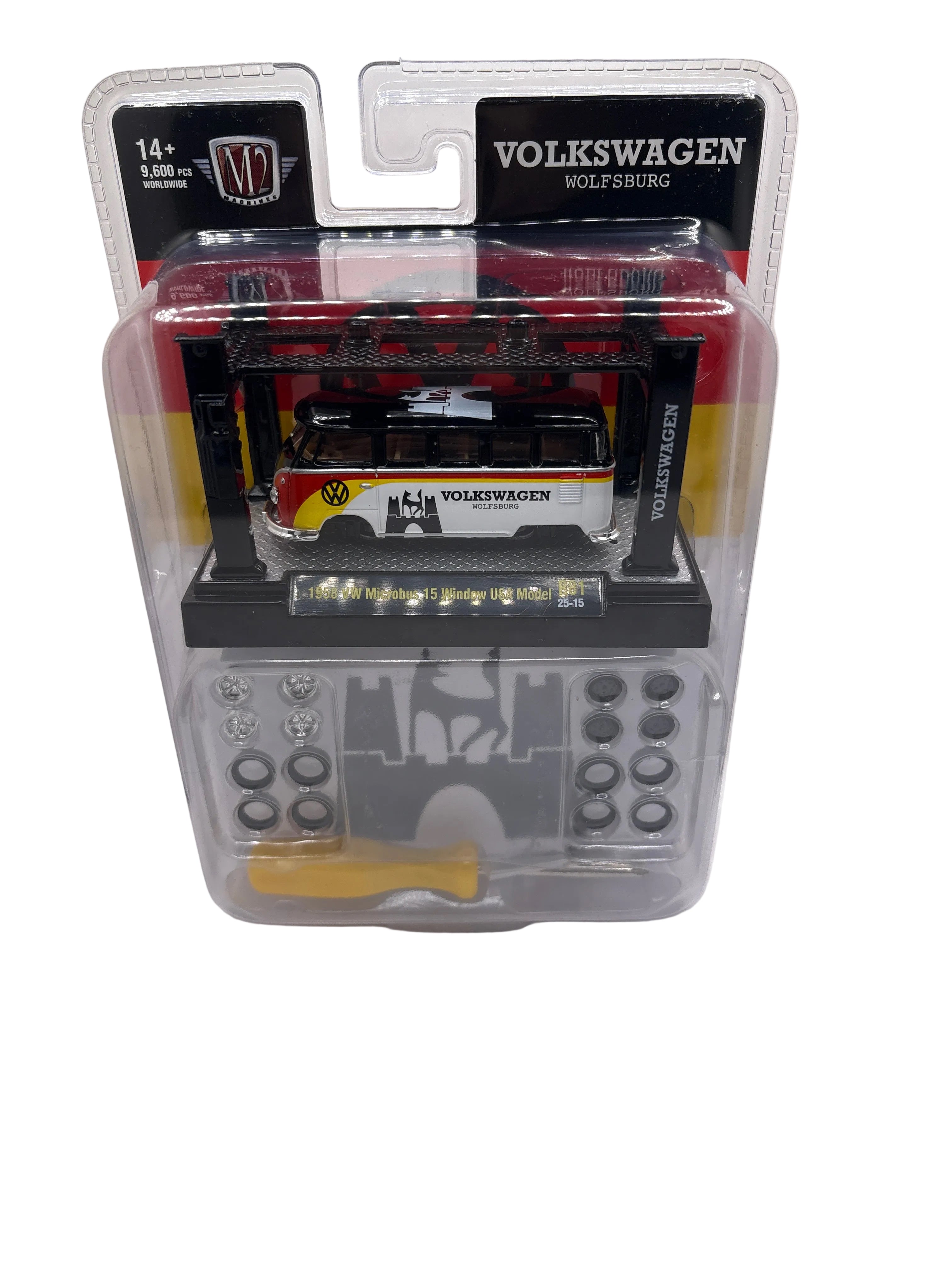 M2 1958 VW Microbus 15 Window USA Model Diecast