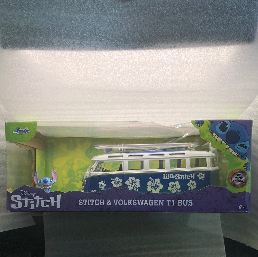 Jada Stitch & Volkswagen T1 Bus Diecast