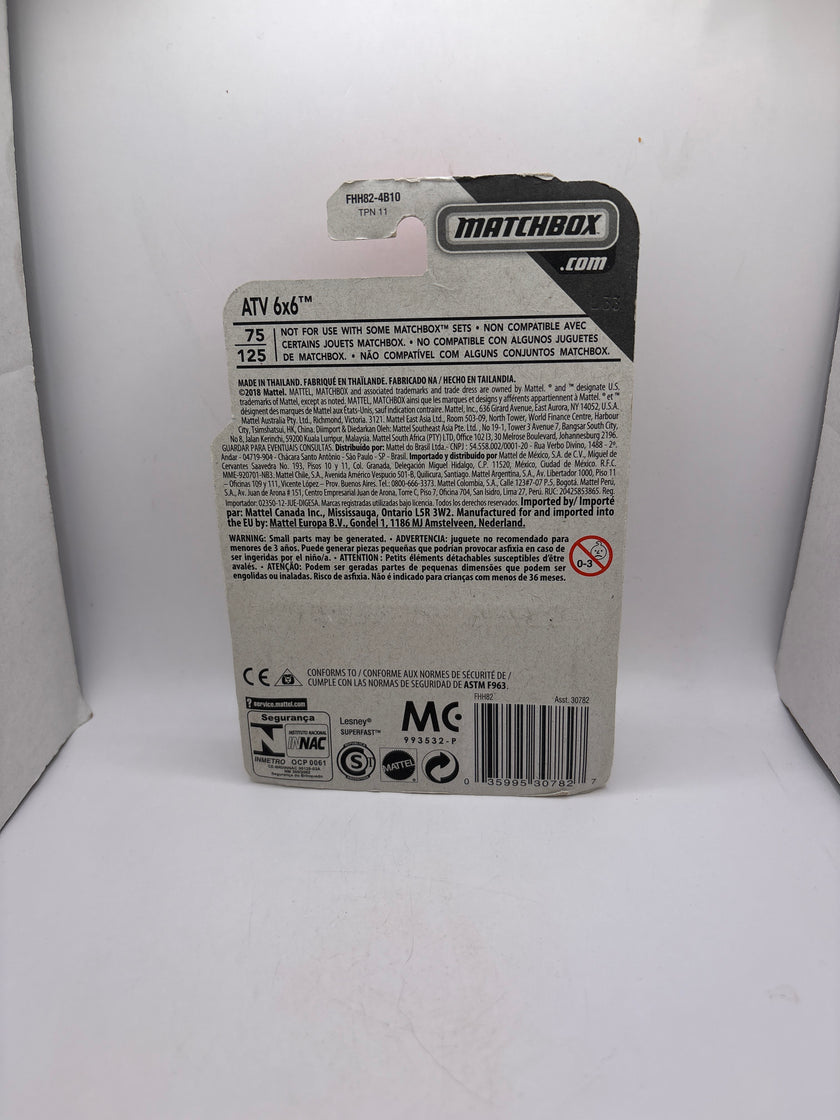 Matchbox ATV 6x6 Diecast