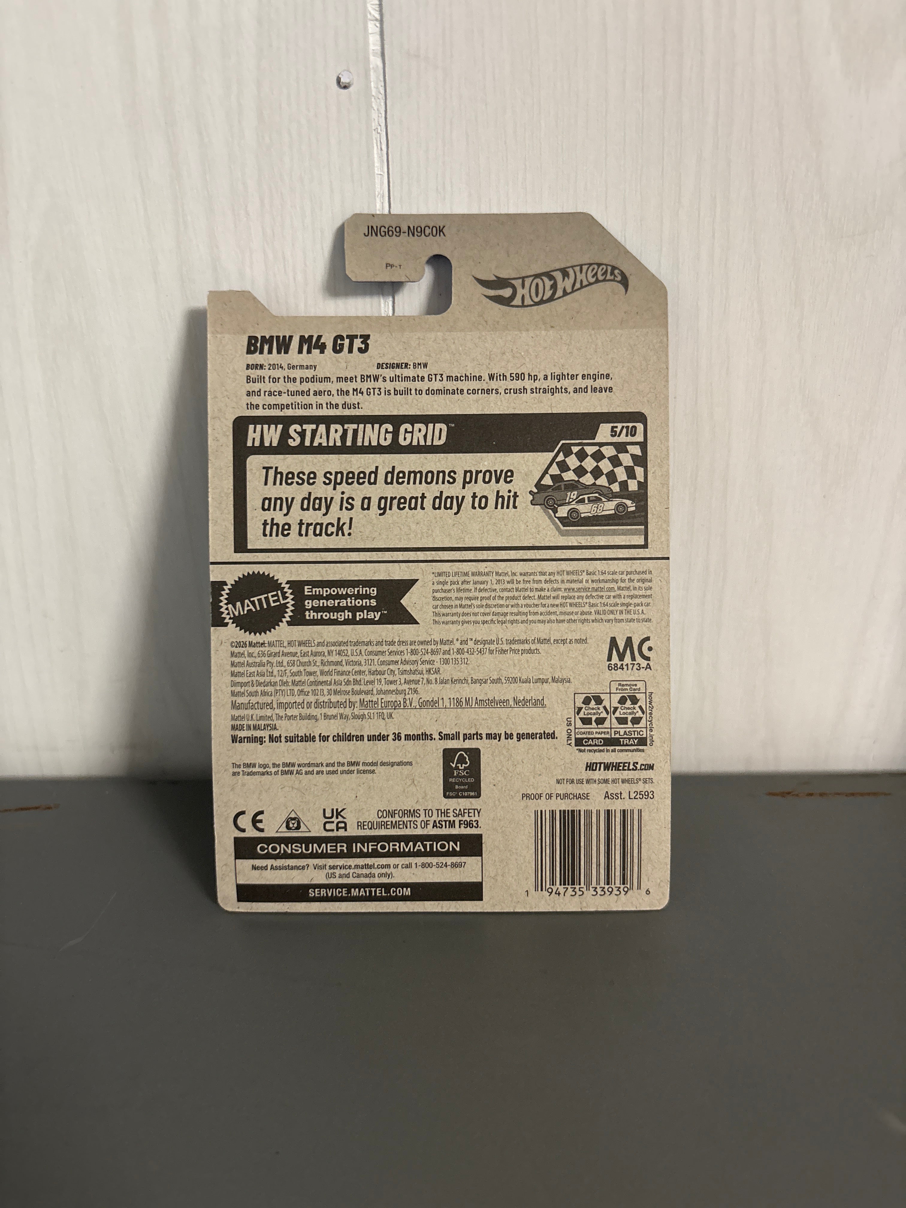 Hot Wheels BMW M4 GT3 Diecast