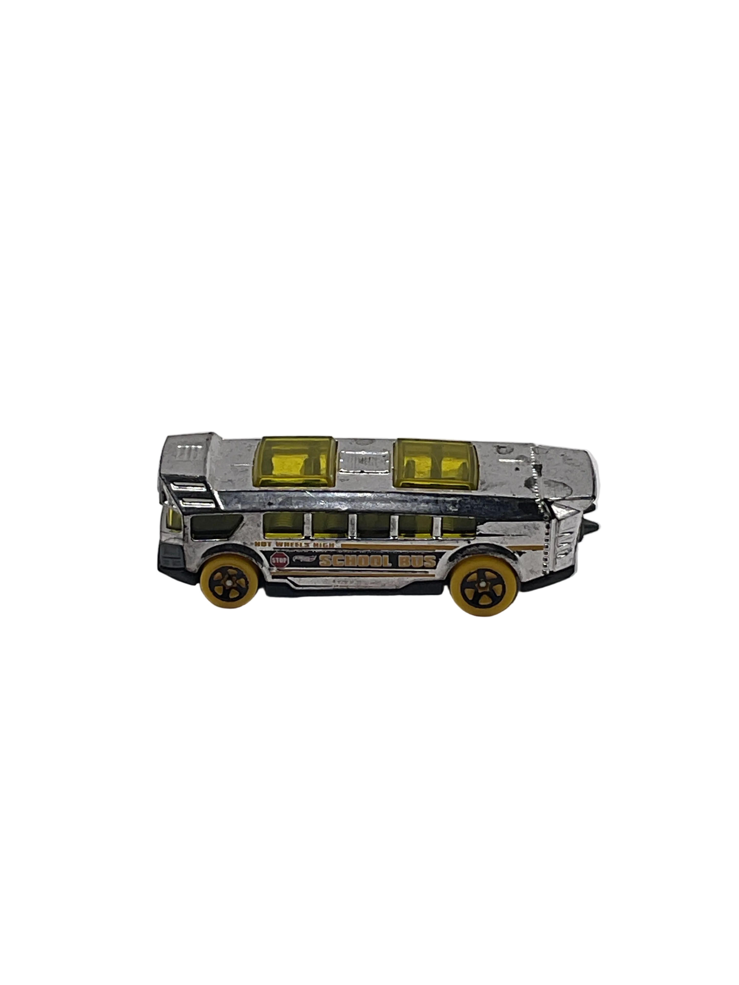 Hot Wheels High School Bus Diecast Silver