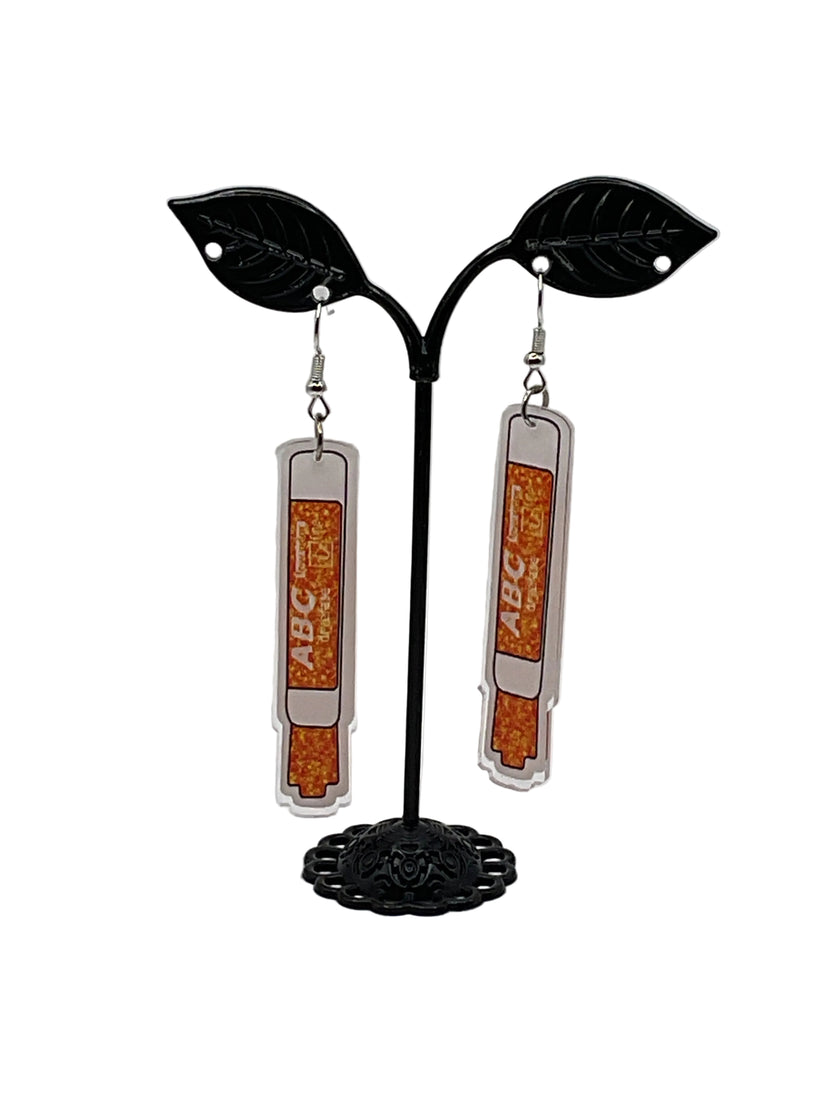 Erasable Marker Earrings