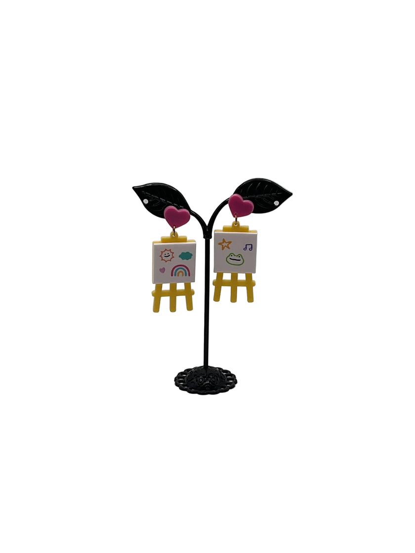 Art Easel Earrings