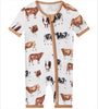 Posh TOT How Now Brown Cow? Bamboo Shorty Romper