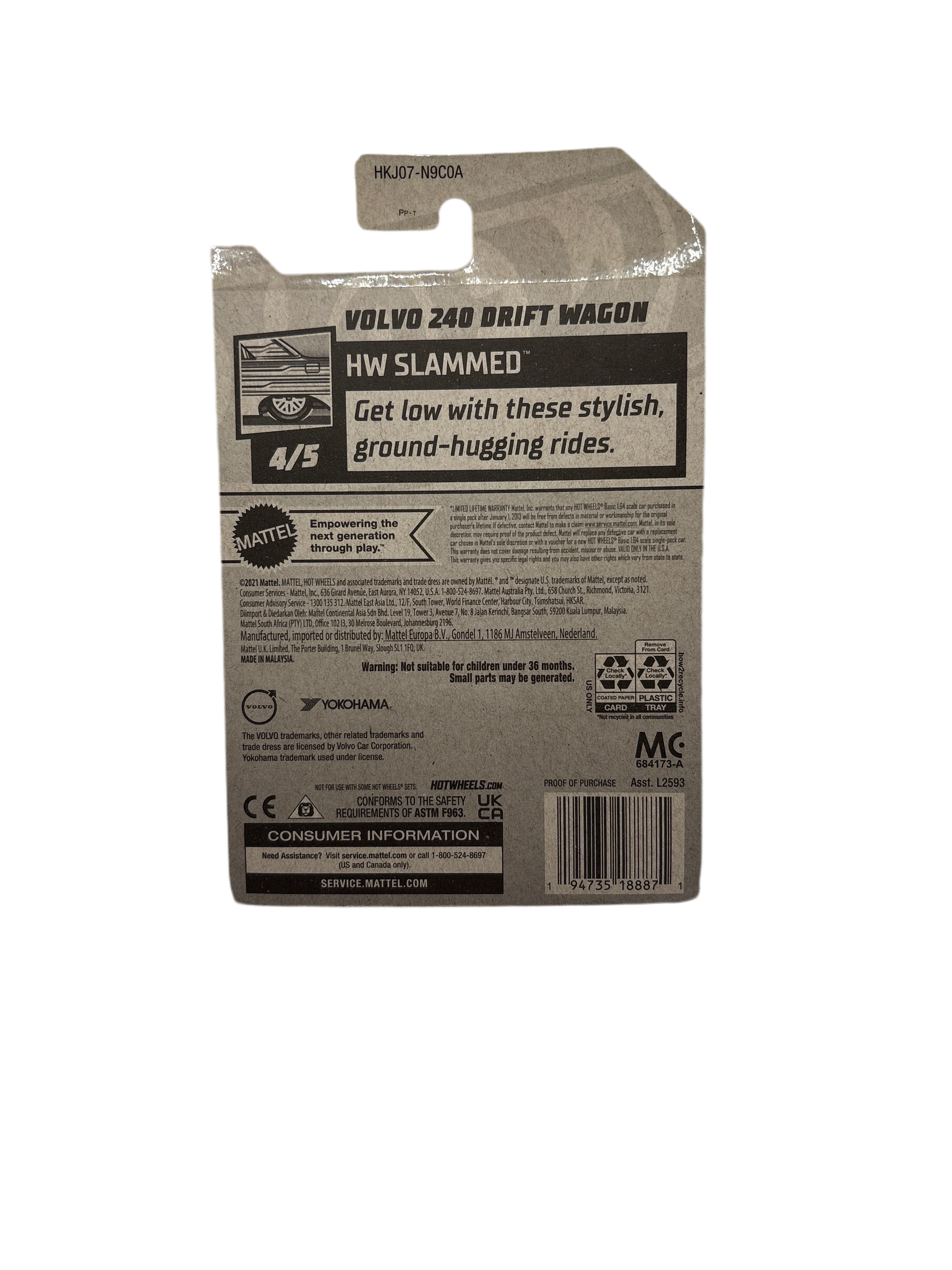 Hot Wheels Volvo 240 Drift Wagon Diecast