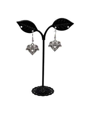 Filagree Heart Earrings
