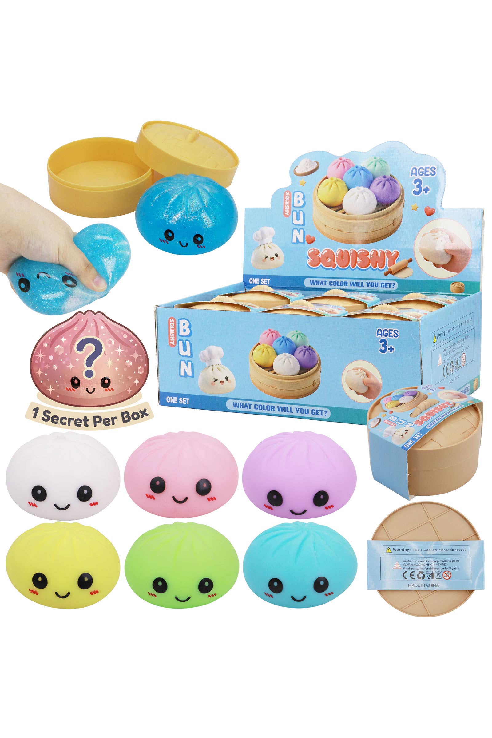 Dumpling Fluffy Slime Squishy Bao Bun Blind Box