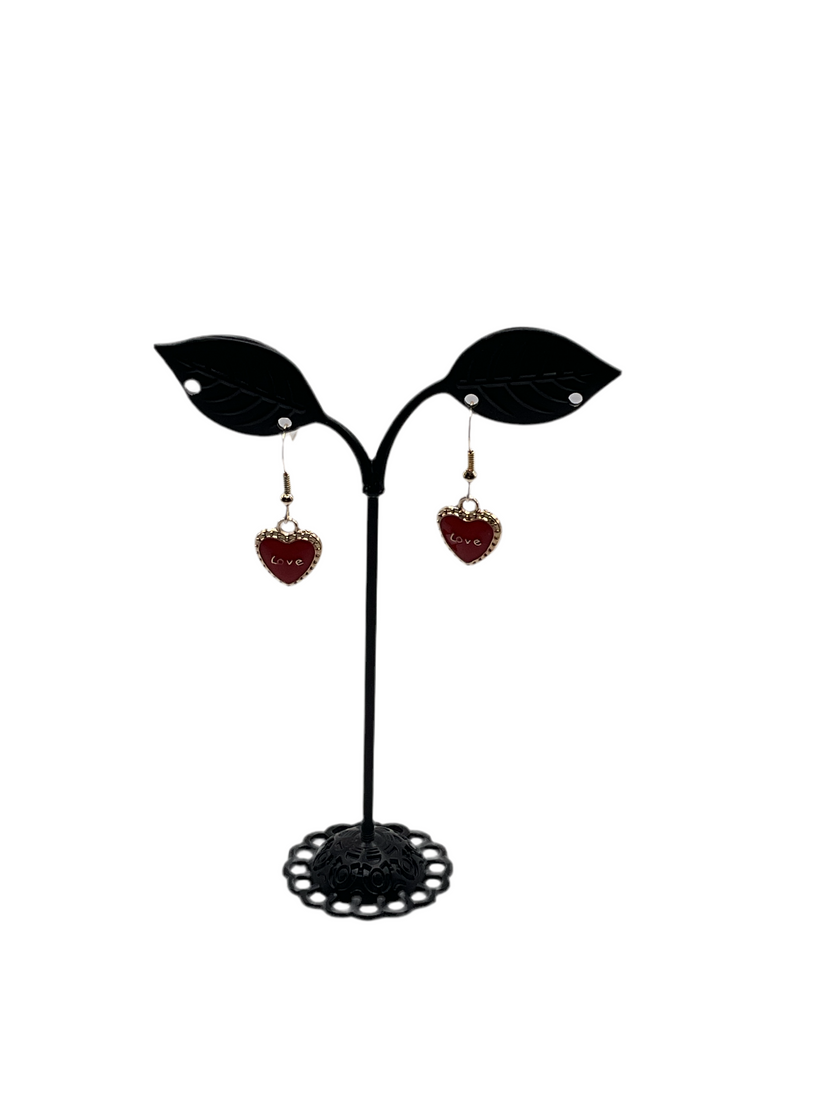 Love heart earrings