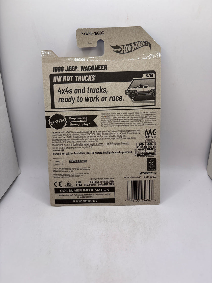 Hot Wheels 1988 Jeep Wagoneer Diecast