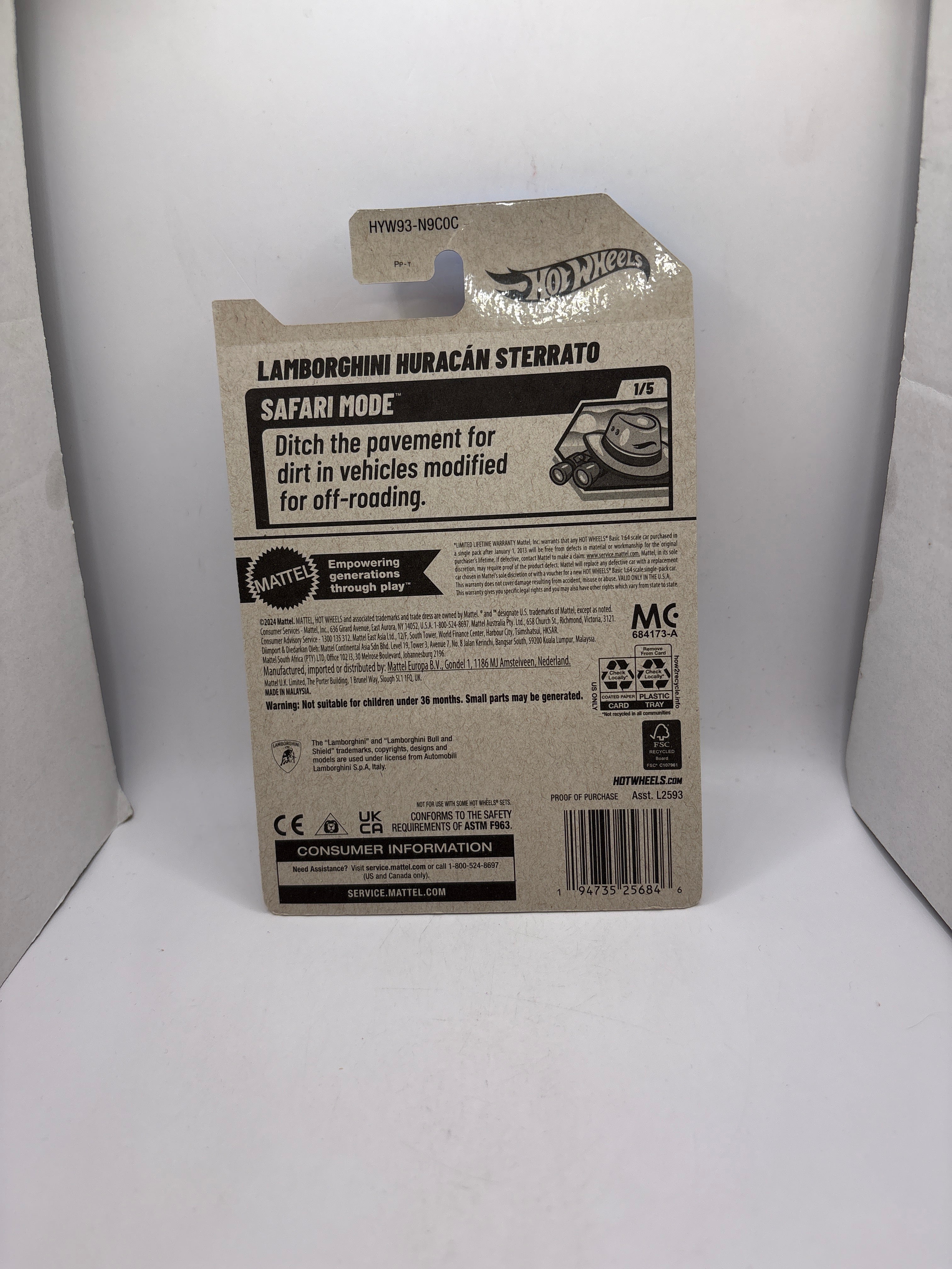 Hot Wheels Lamborghini Huracan Sterrato Diecast
