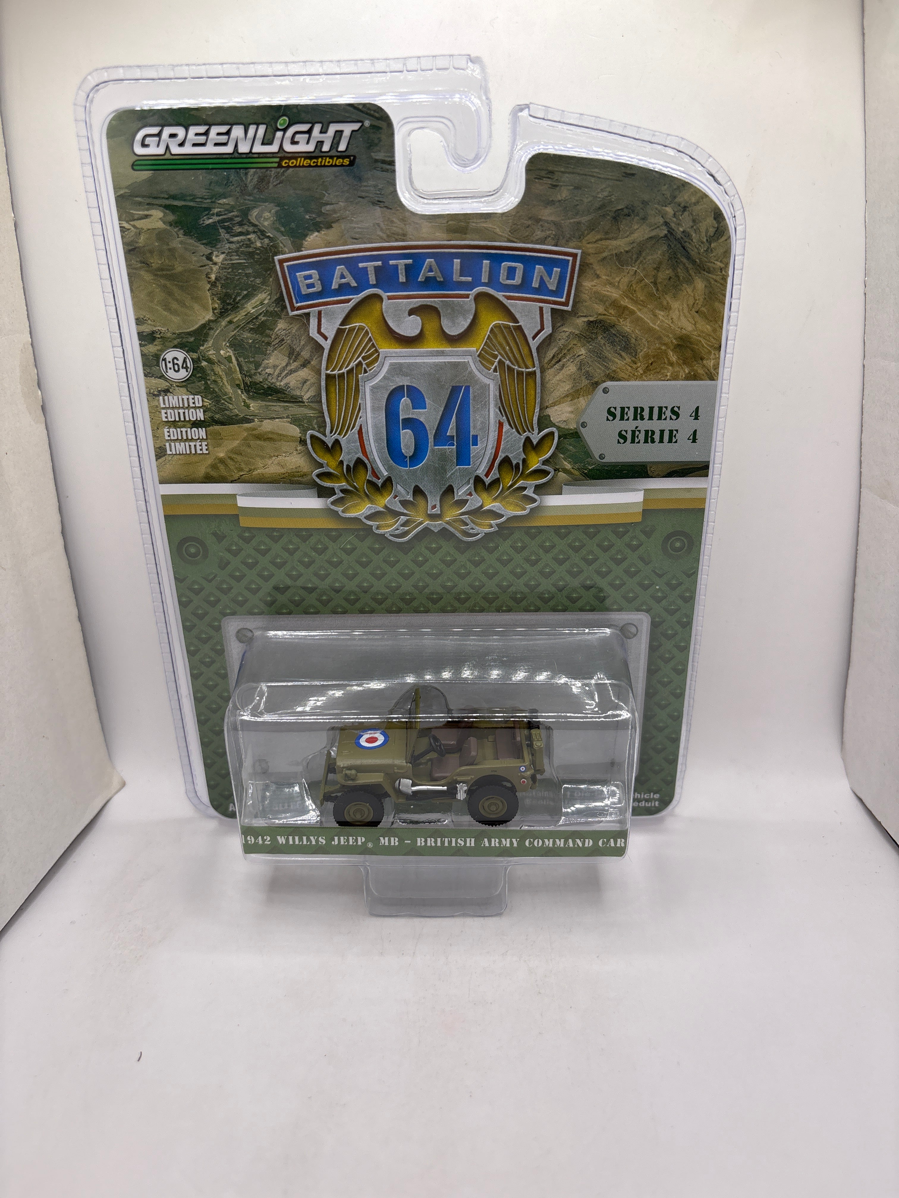 Greenlight 1942 Willys Jeep MB-British Army Command Car Diecast