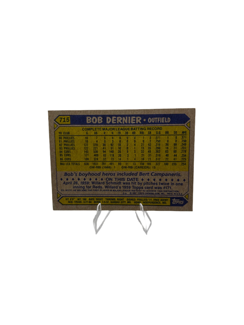 Topps Bob Dernier