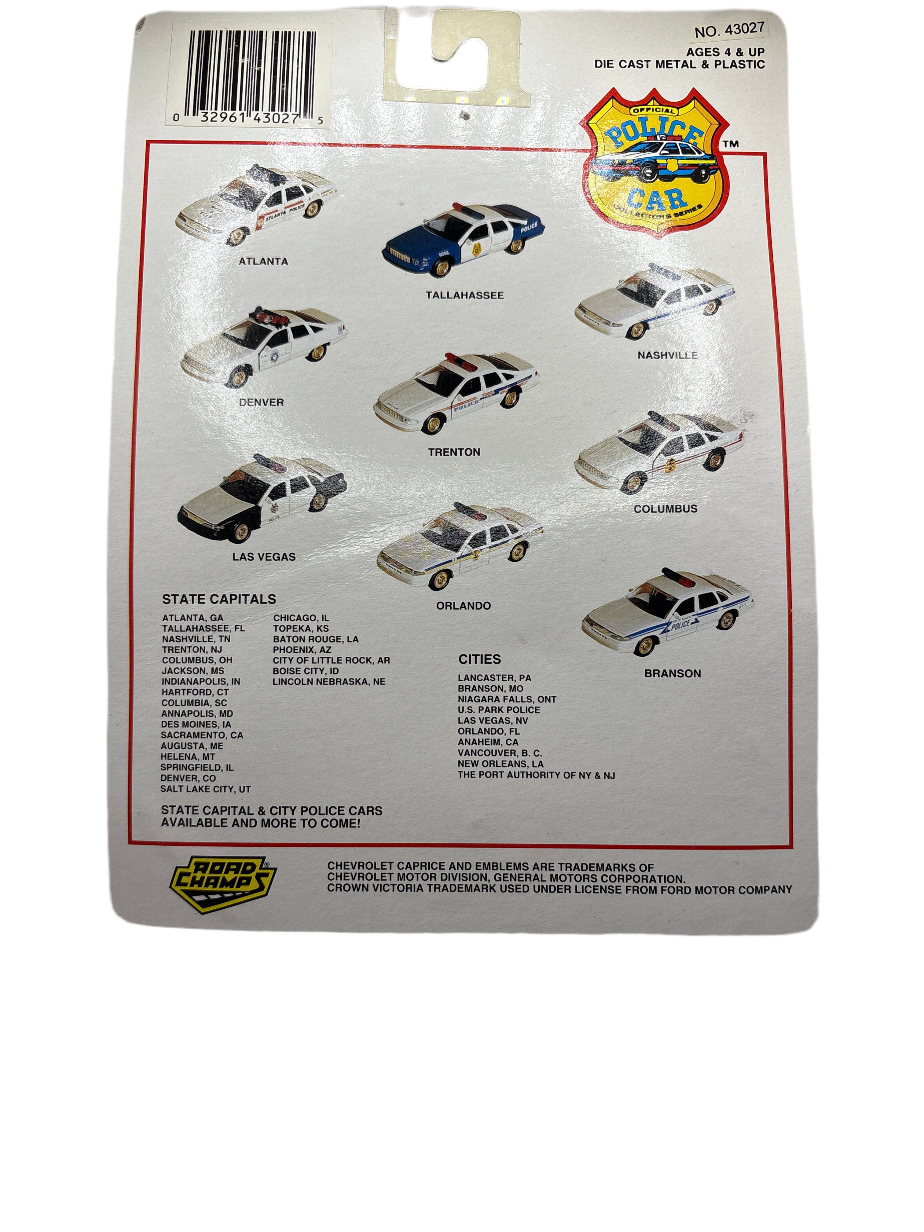 Road Champs Crown Victoria Diecast