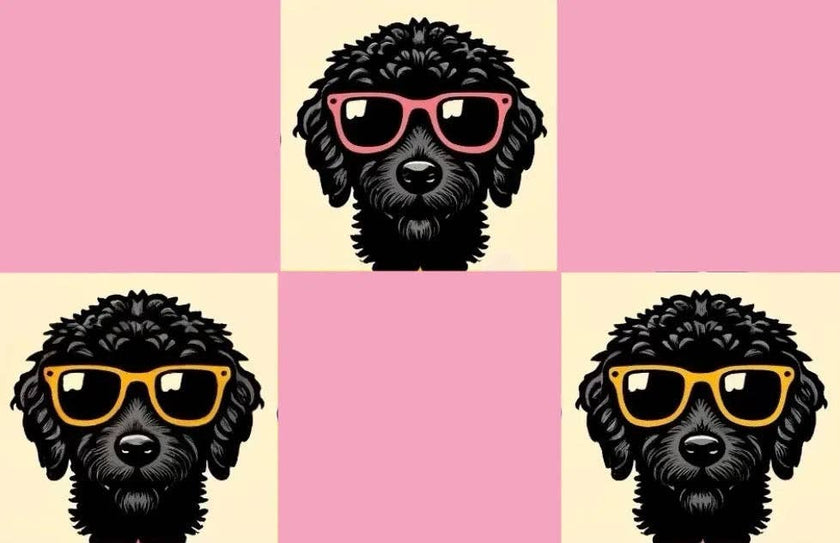 Checkered Doodles | Two-Piece Pajama Set