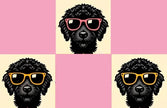 Checkered Doodles Footies