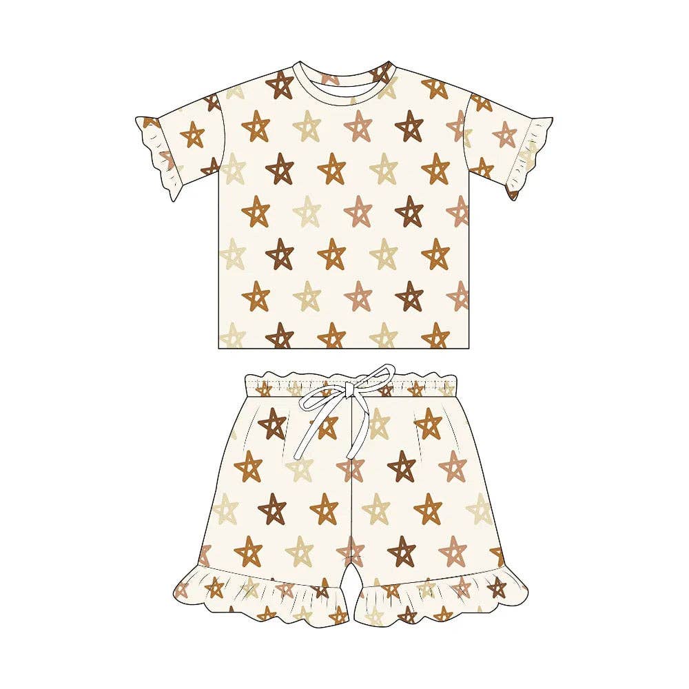Stars | Two-Piece Short Sleeve Pajama Set