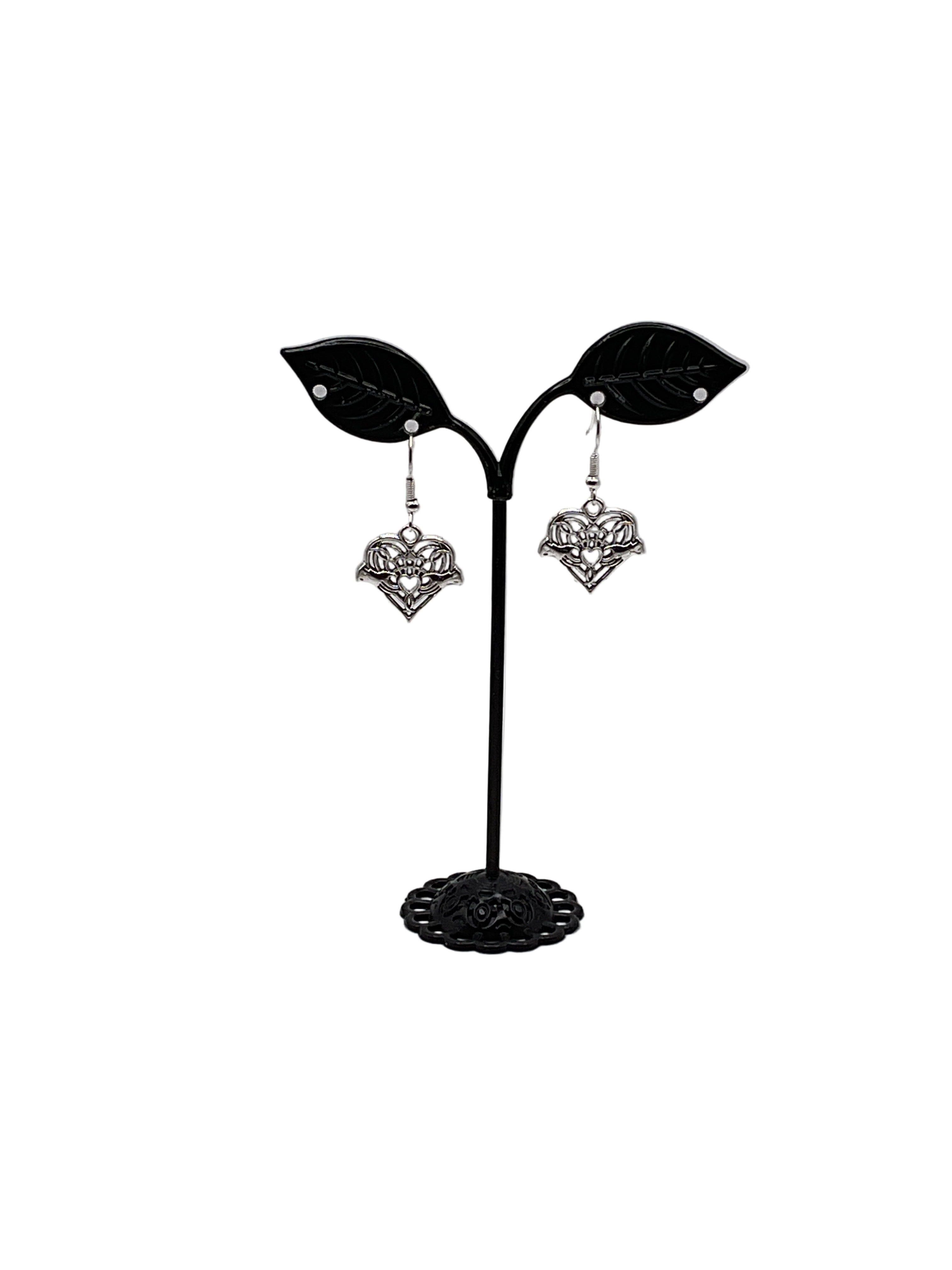 Filagree Heart Earrings