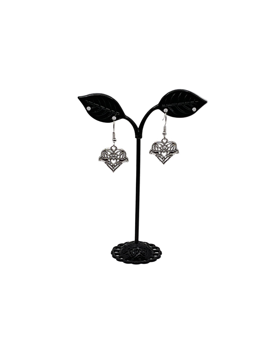 Filagree Heart Earrings