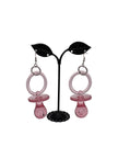 Pink Pacifier Earrings