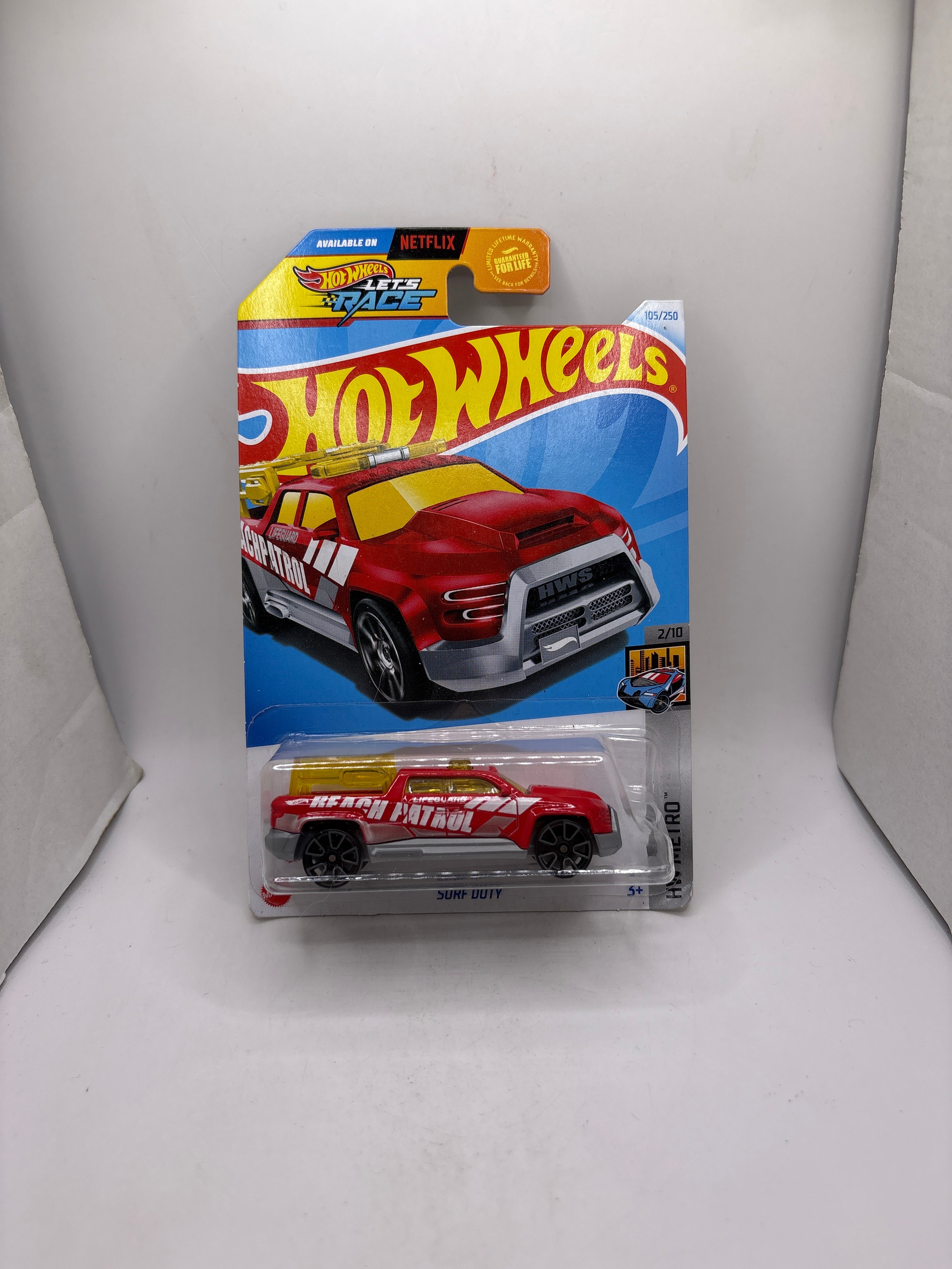 Hot Wheels Surf Duty Diecast red