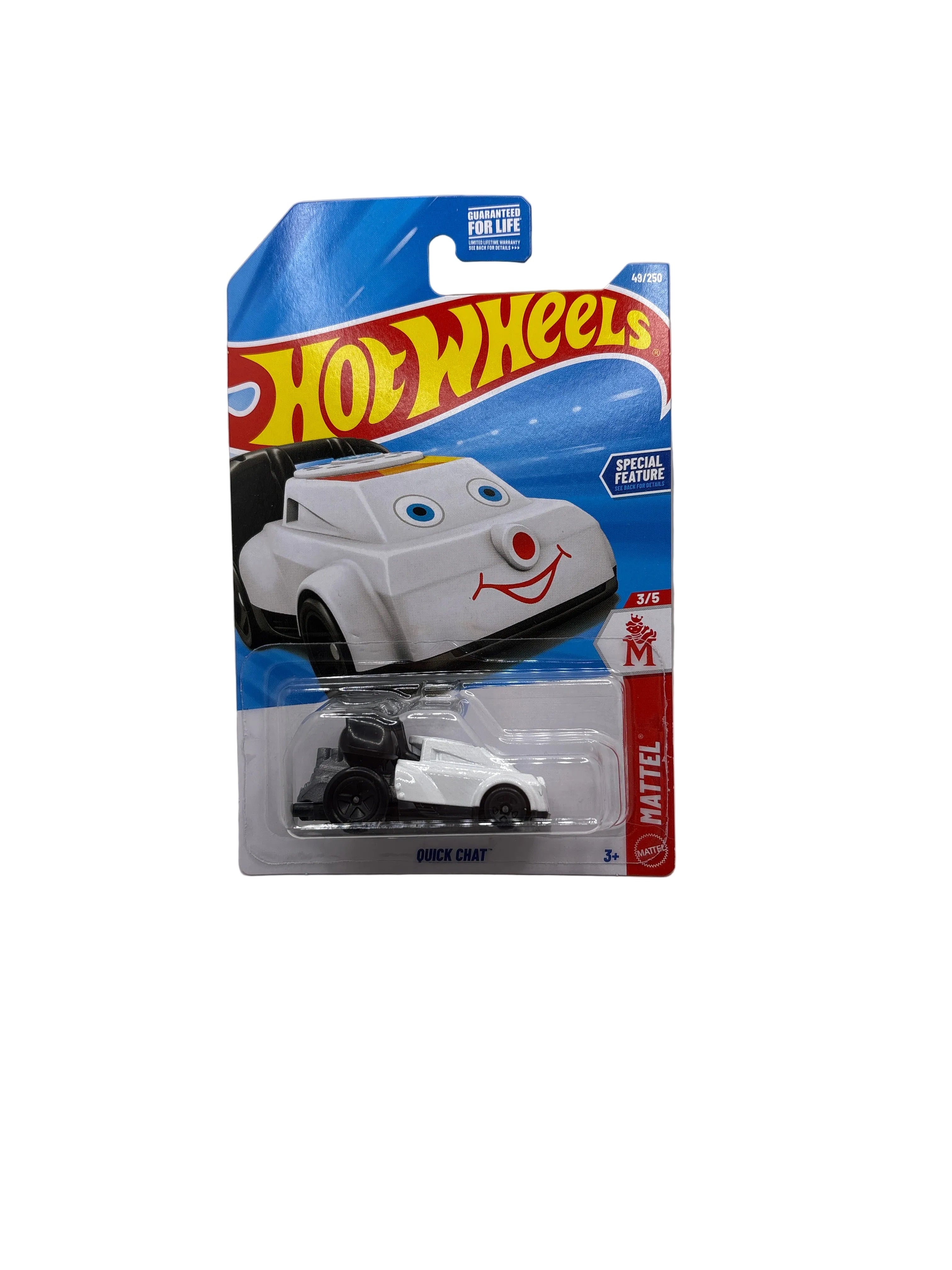 Hot Wheels Quick Chat Diecast white