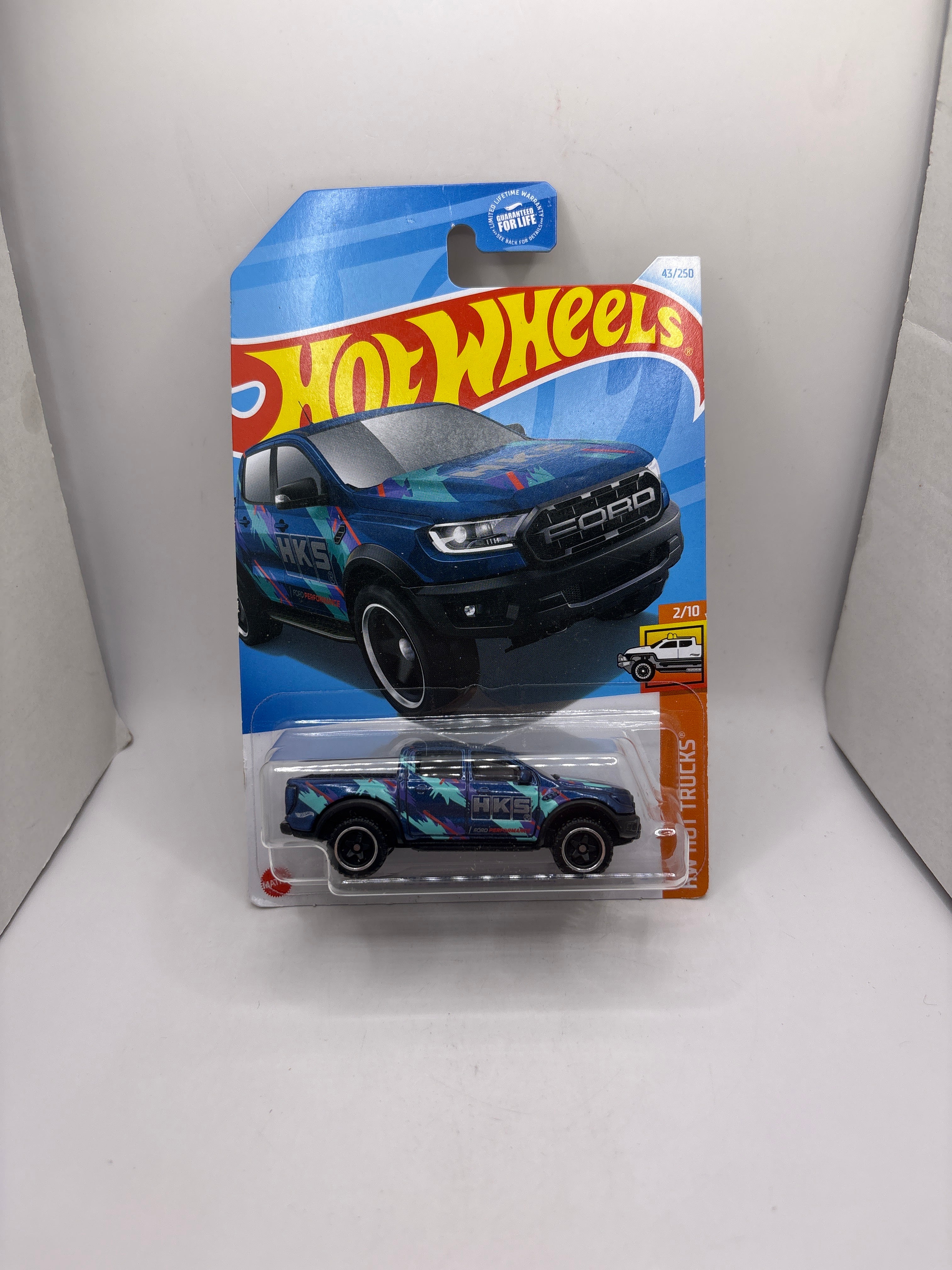 Hot Wheels 19 Ford Ranger Raptor Diecast blue