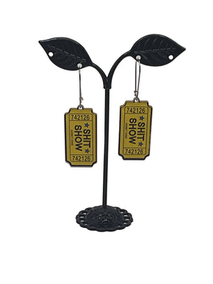 Shit Show Ticket Earrings