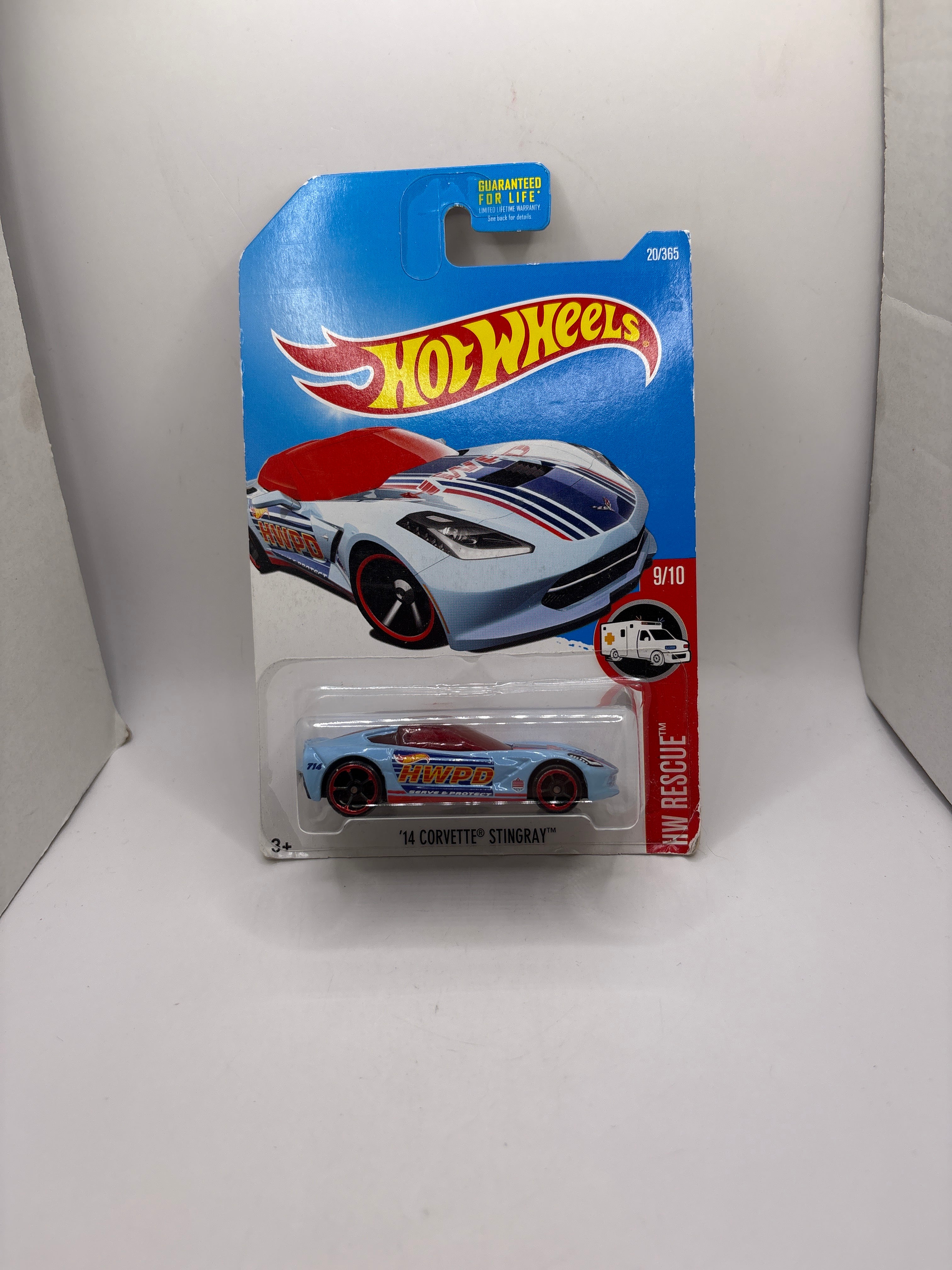 Hot Wheels 14 Corvette Stingray Diecast blue
