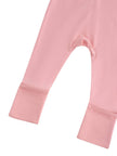 PoshTOT Peach Bamboo Baby Convertible Zippy Romper