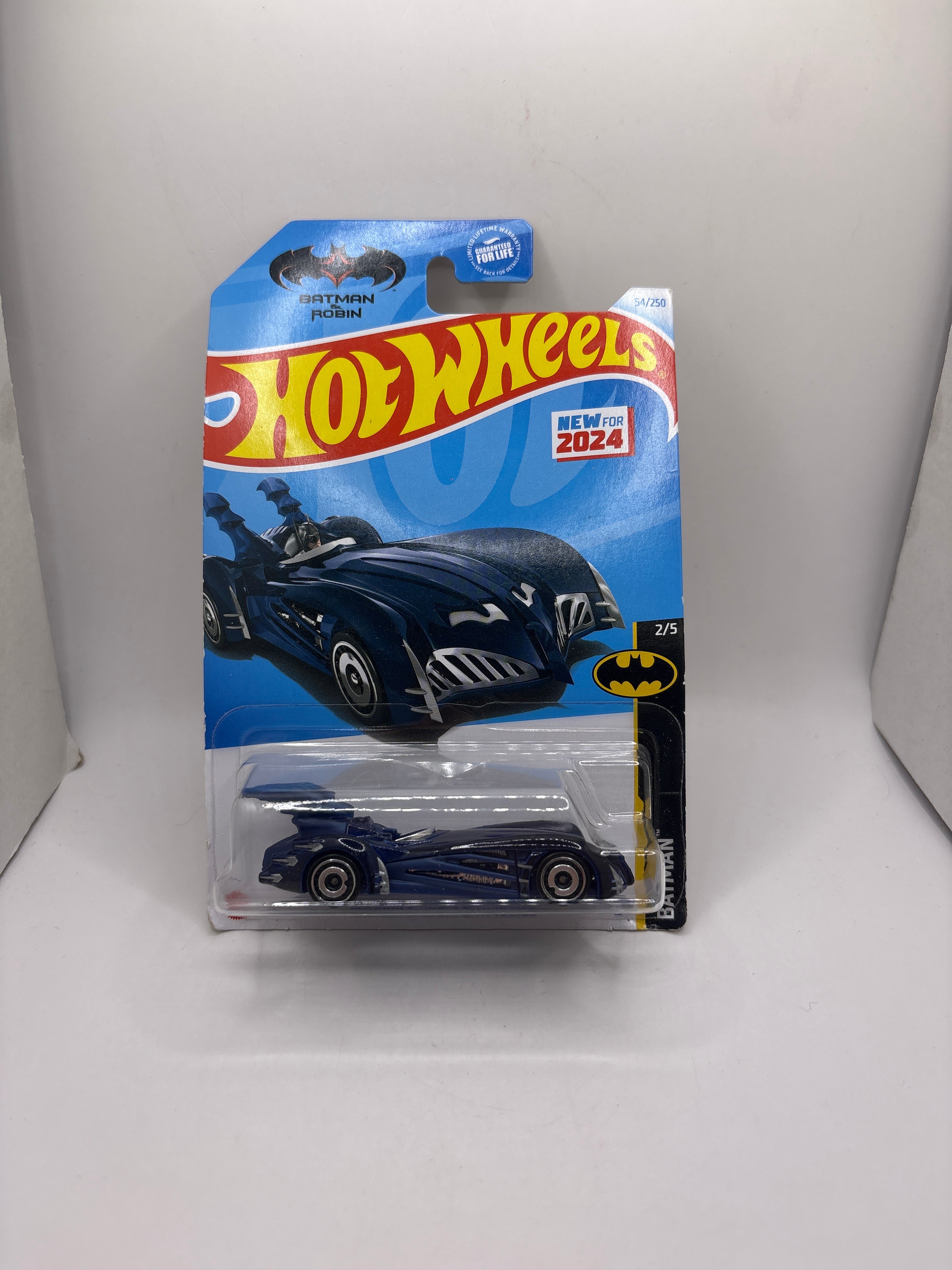 Hot Wheels Batman & Robin Batmobile Diecast blue