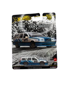 Hot Wheels Volvo 850 Estate Diecast white