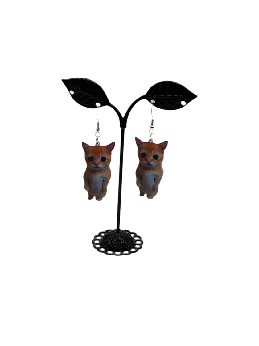 Cat earrings 6