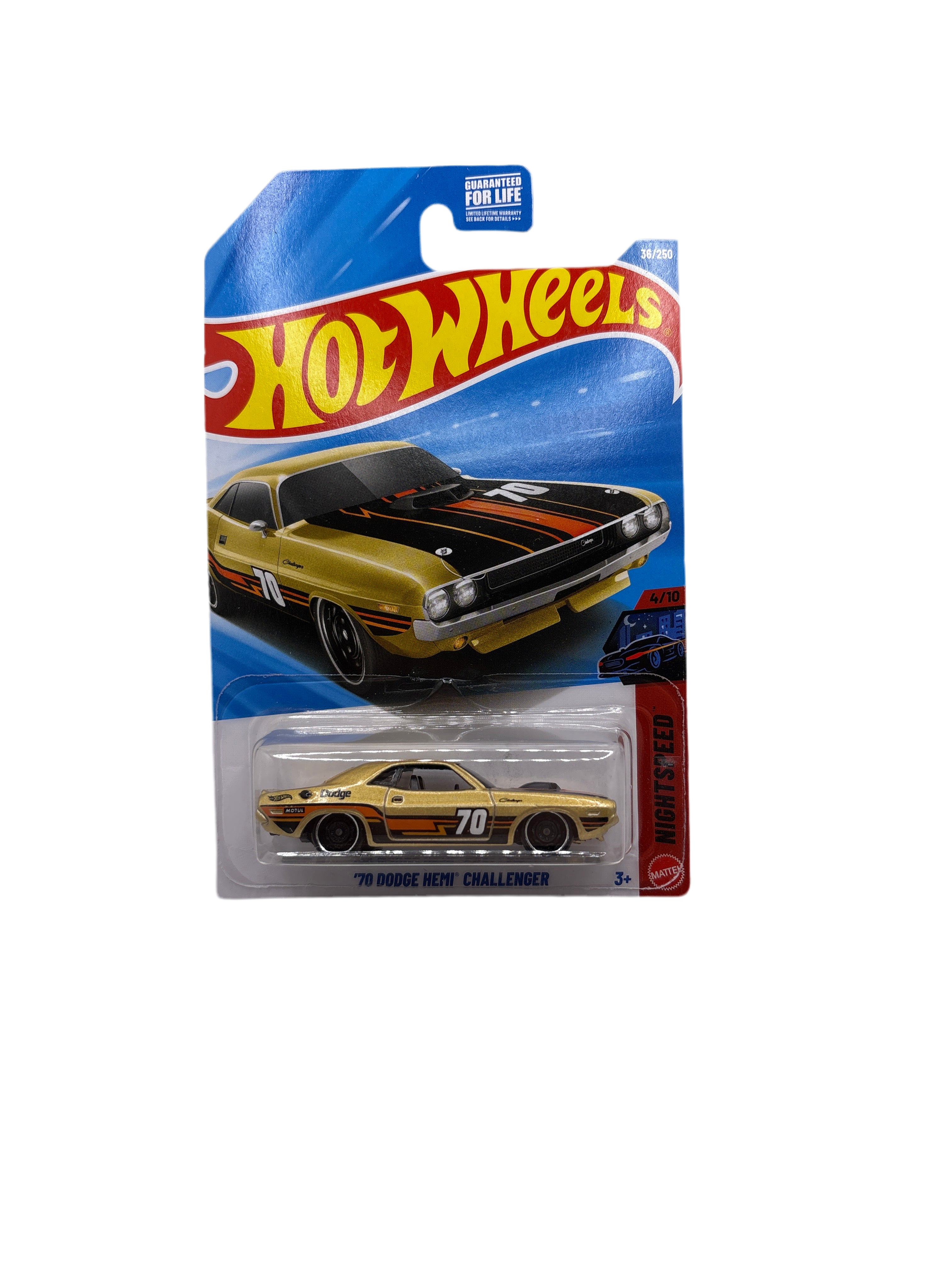 Hot Wheels 70 Dodge HEMI Challenger Diecast gold