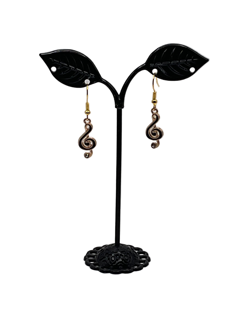 Musical instruments and note earrings