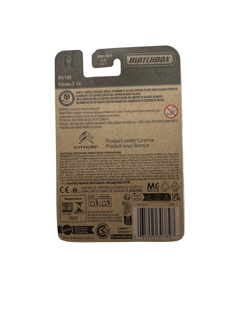 Matchbox Citroen e-C4 Diecast blue