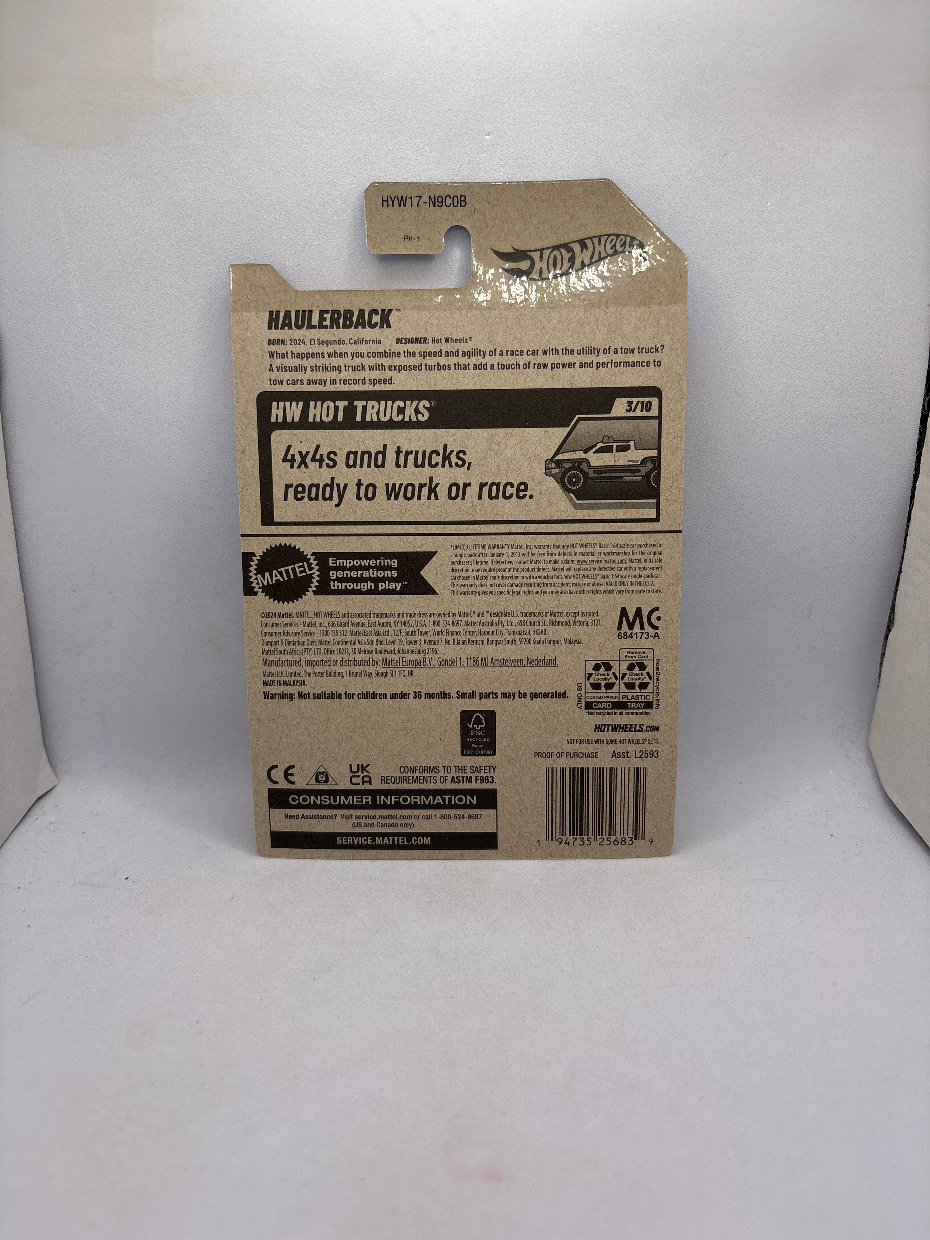 Hot Wheels Haulerback Diecast