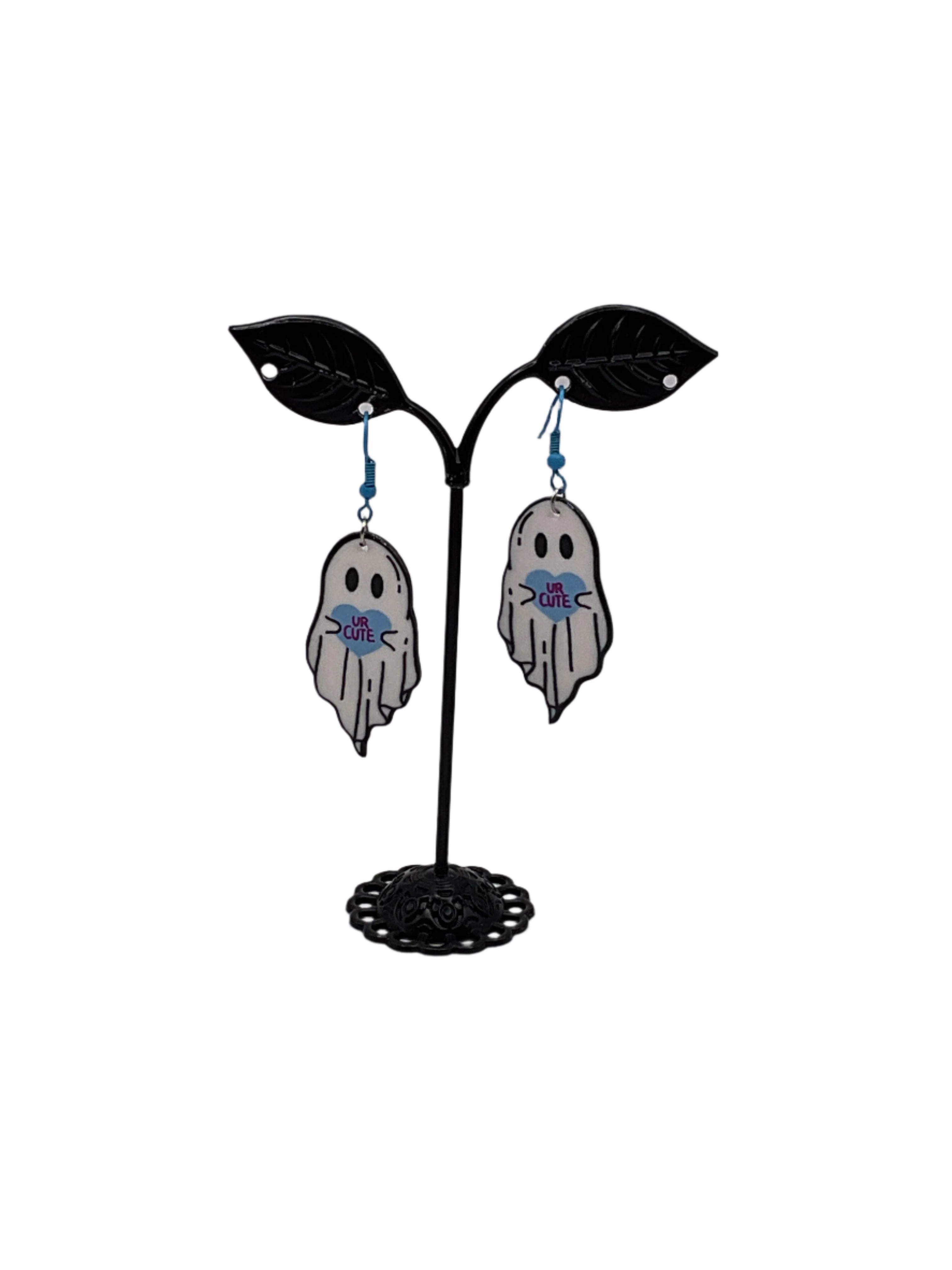 White Ghost Earrings