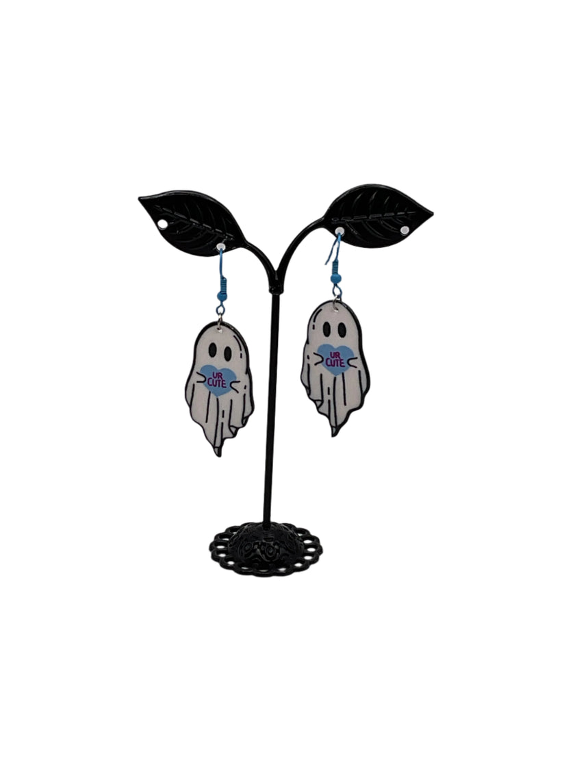 White Ghost Earrings