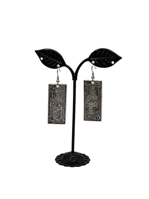 100 Dollar Bill Earrings