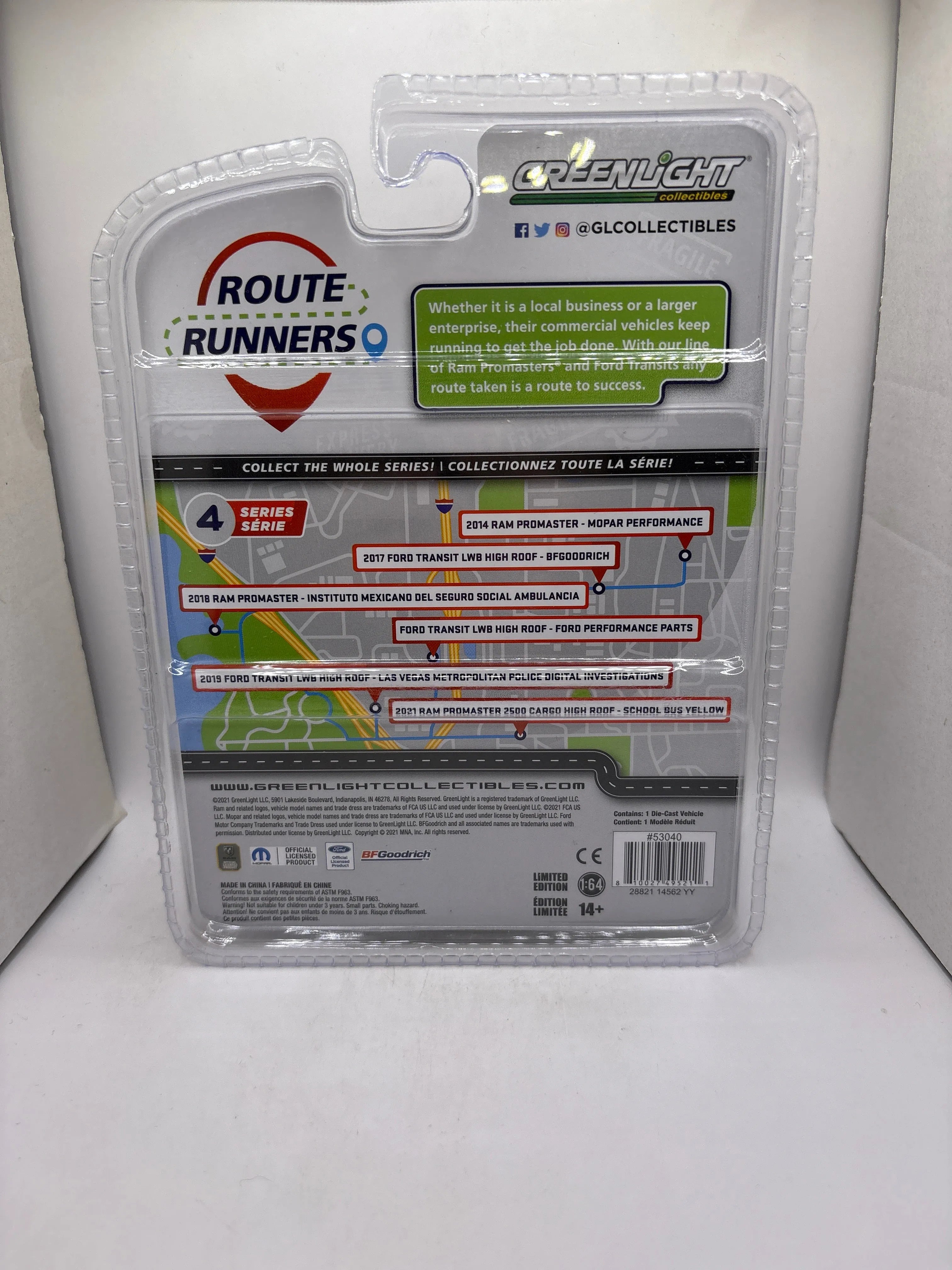 Greenlight 2018 Ram Promaster-Instituto Mexicano Del Seguro Social Ambulancia Diecast