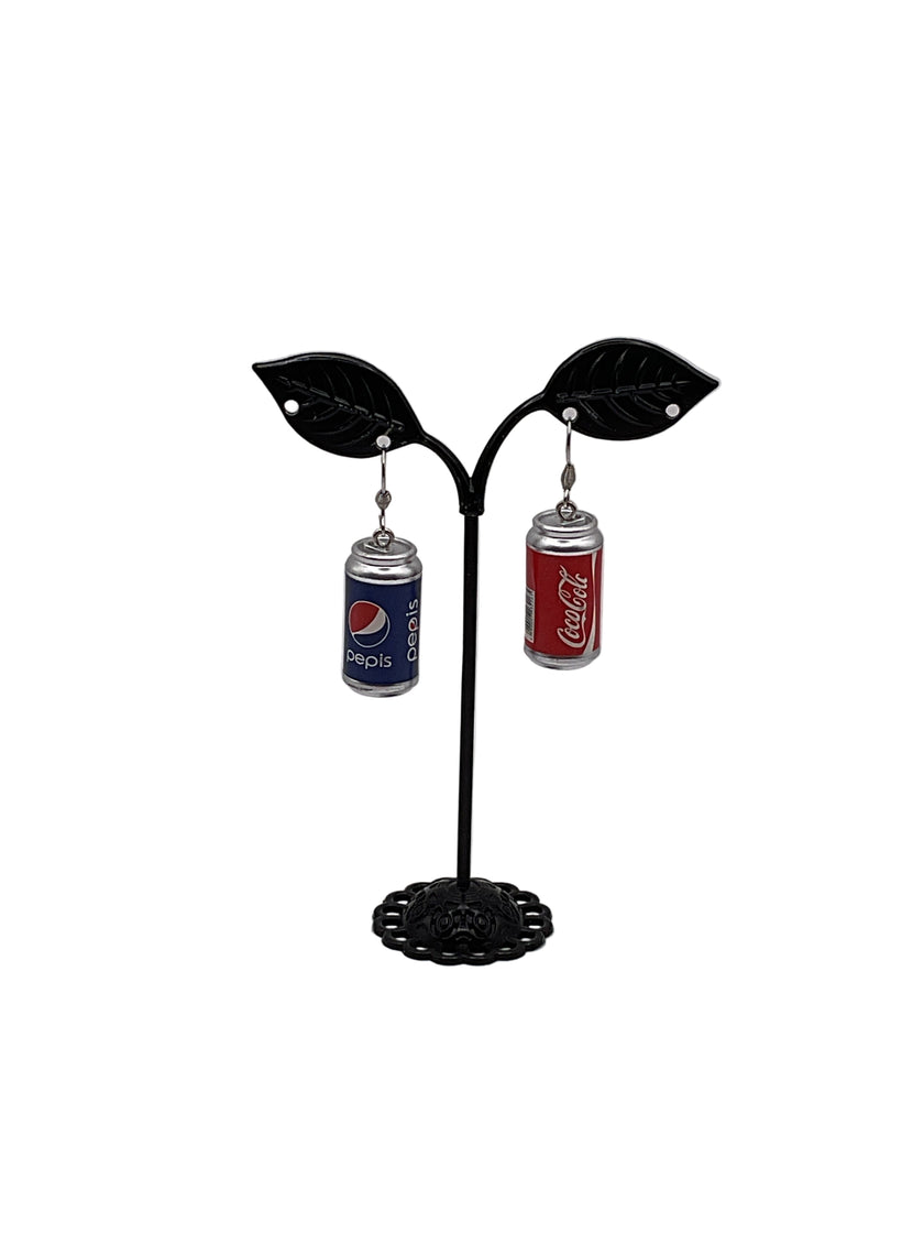 Soda can earrings