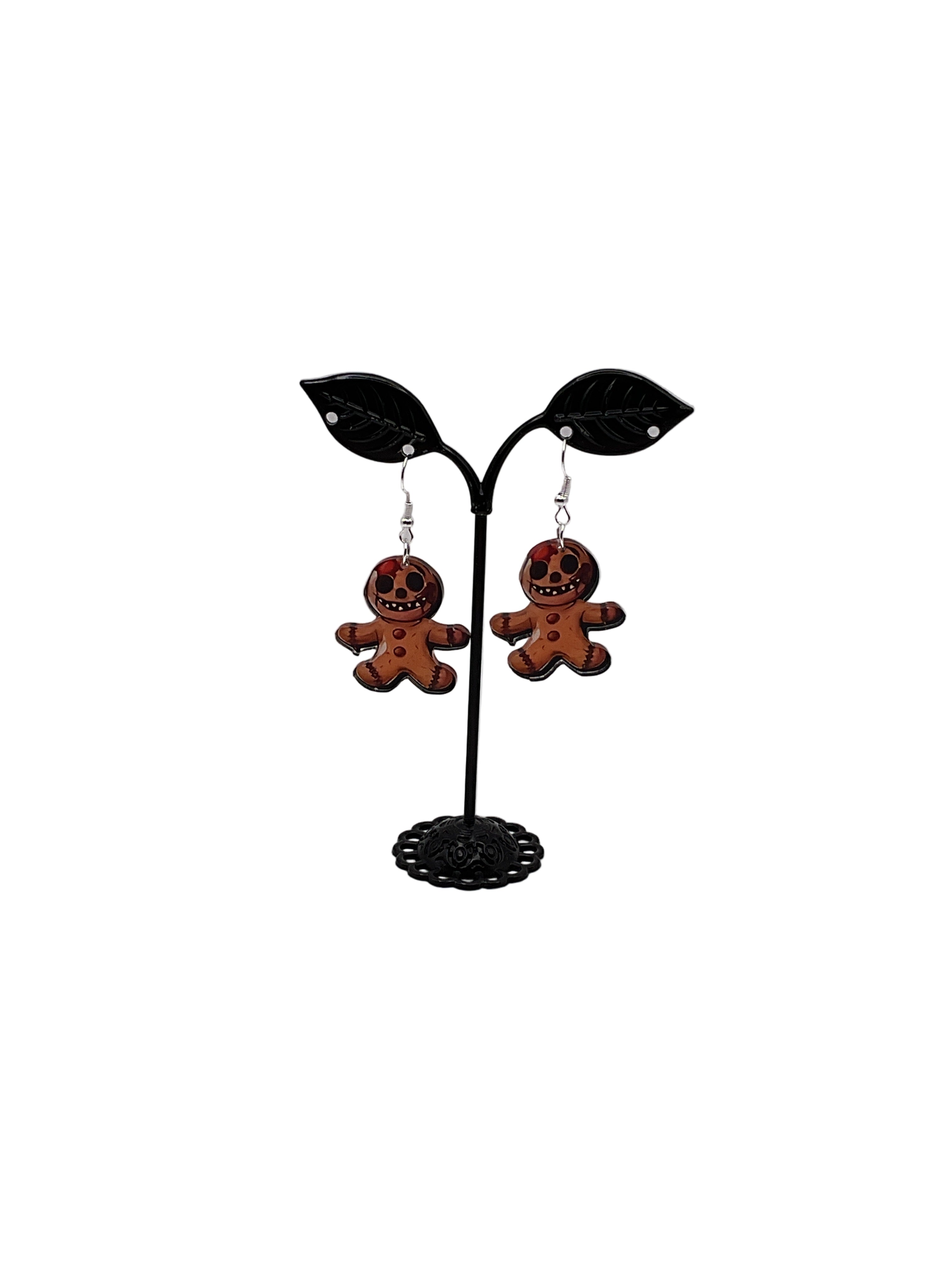 Evil Gingerbread Man Earrings