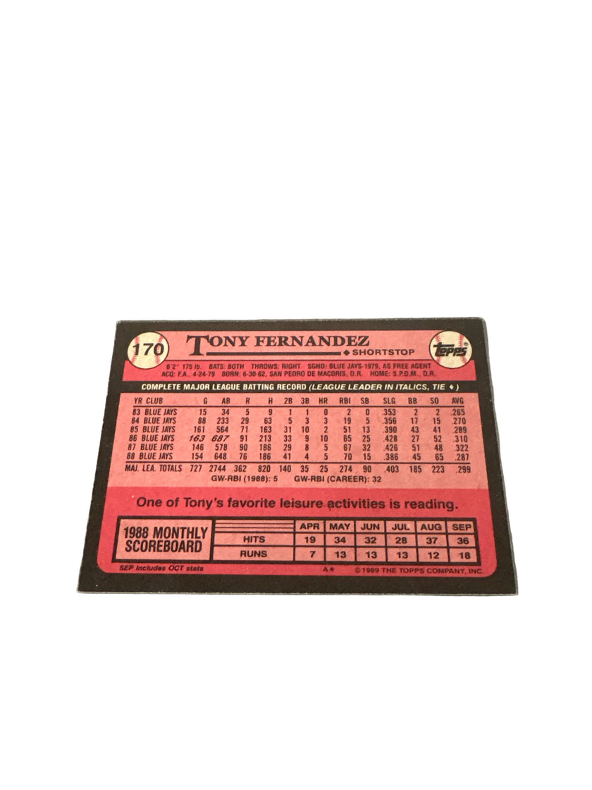 Topps Tony Fernandez