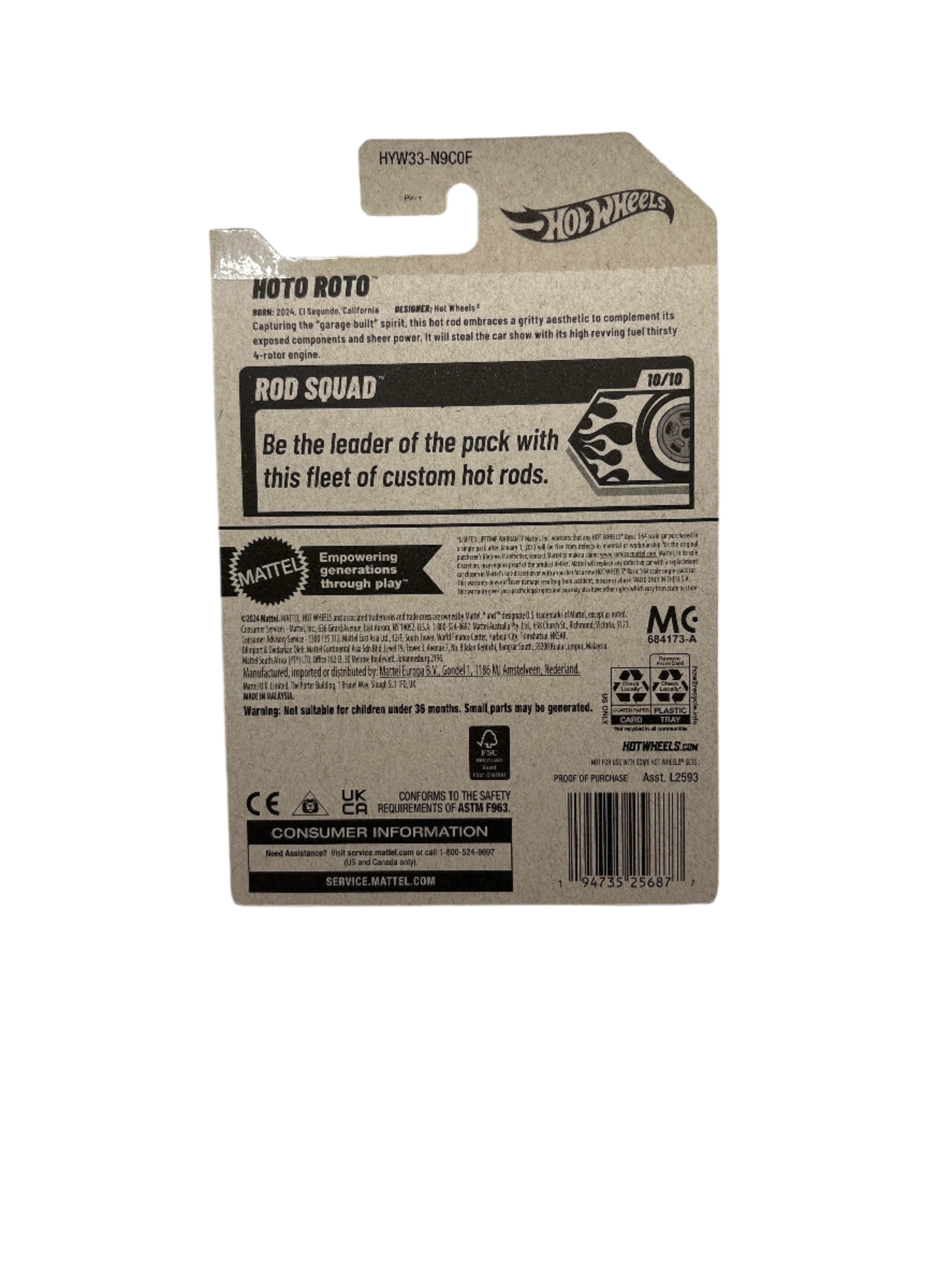 Hot Wheels Hoto Roto Diecast