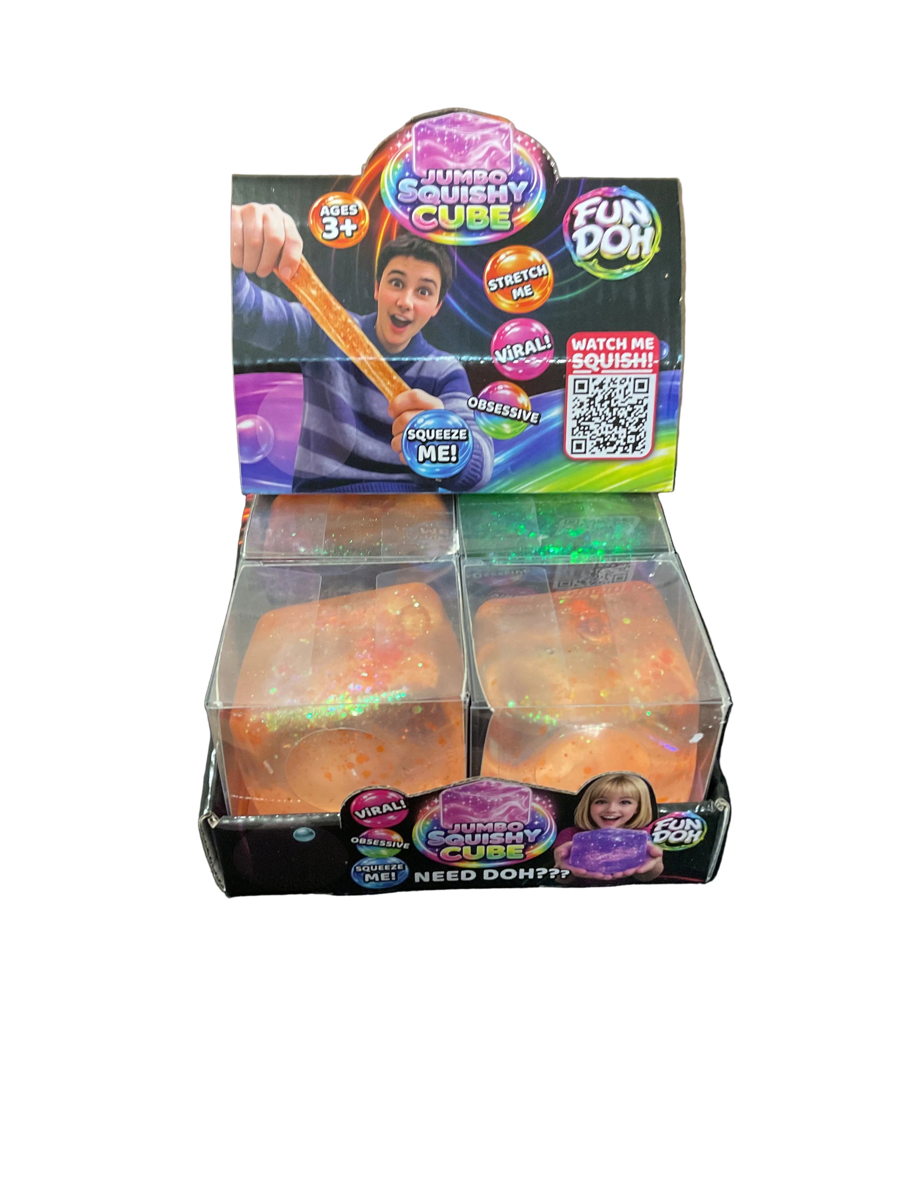 Fun Doh Squishy Cubes (1 CUBE PER ORDER)