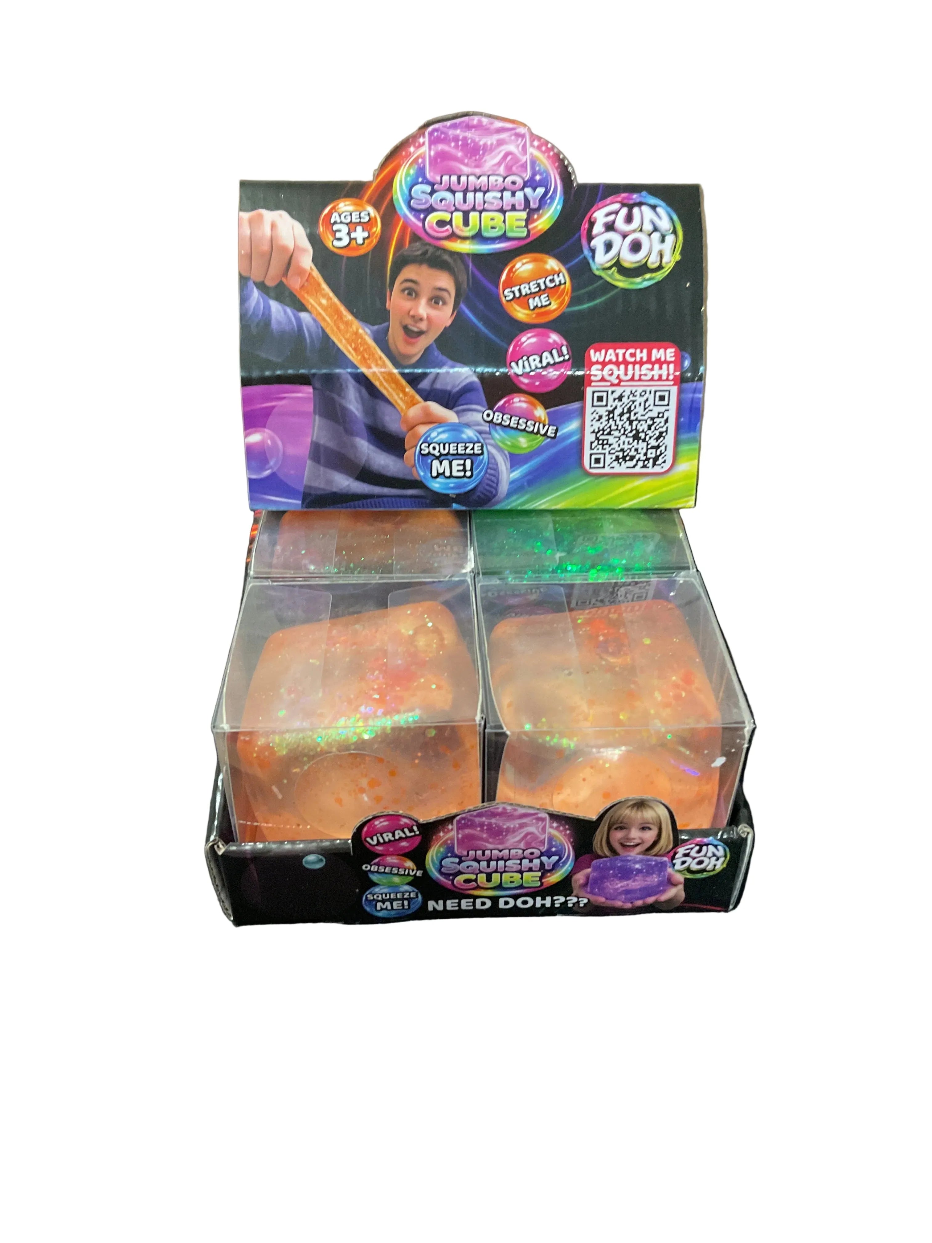 Fun Doh Squishy Cubes (1 CUBE PER ORDER)